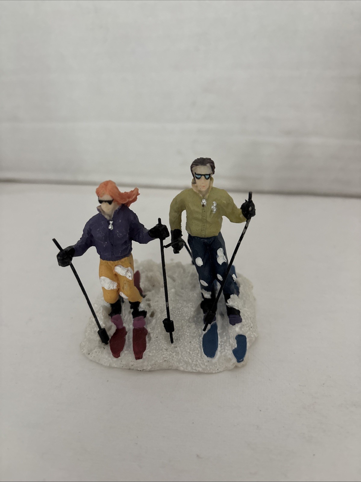 4 Santa’s Workbench 2004 Winter Sports Figurines Teeter Totter Skiing Snowshoe