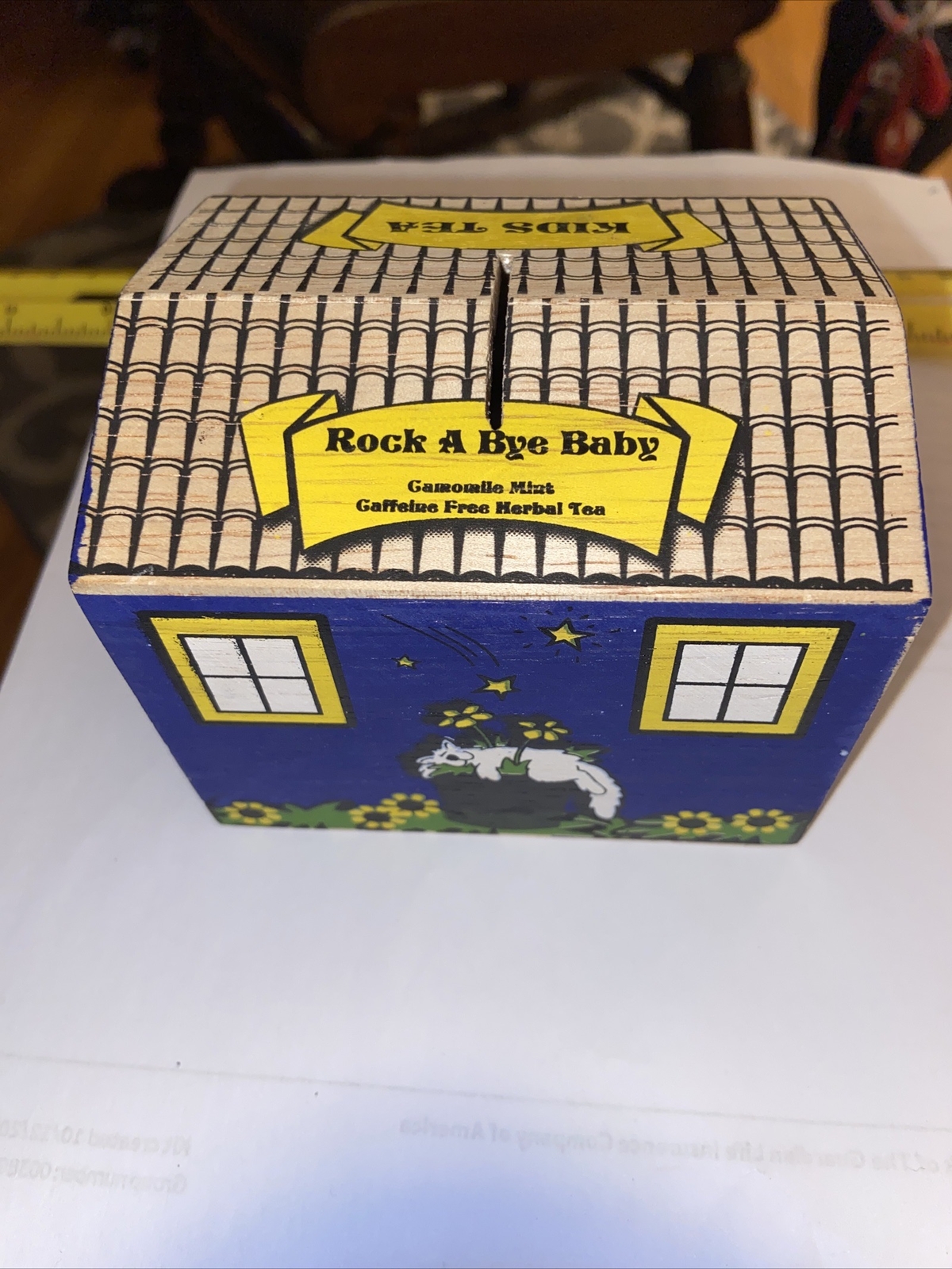 Rock-A-Bye, Baby Kids Tea Wooden House Bank ￼W/!removable Floor