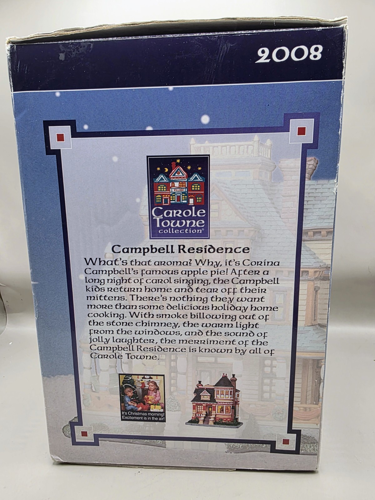 Carole Towne 2008 Campbell Residence Christmas Village House Lighted Retired