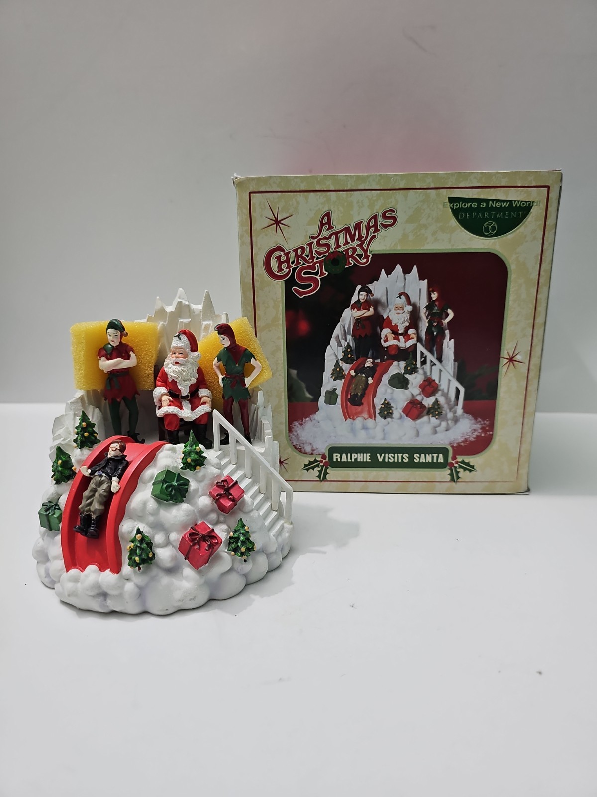 Department 56 A Christmas Story Ralphie Visits Santa Retired And Rear
