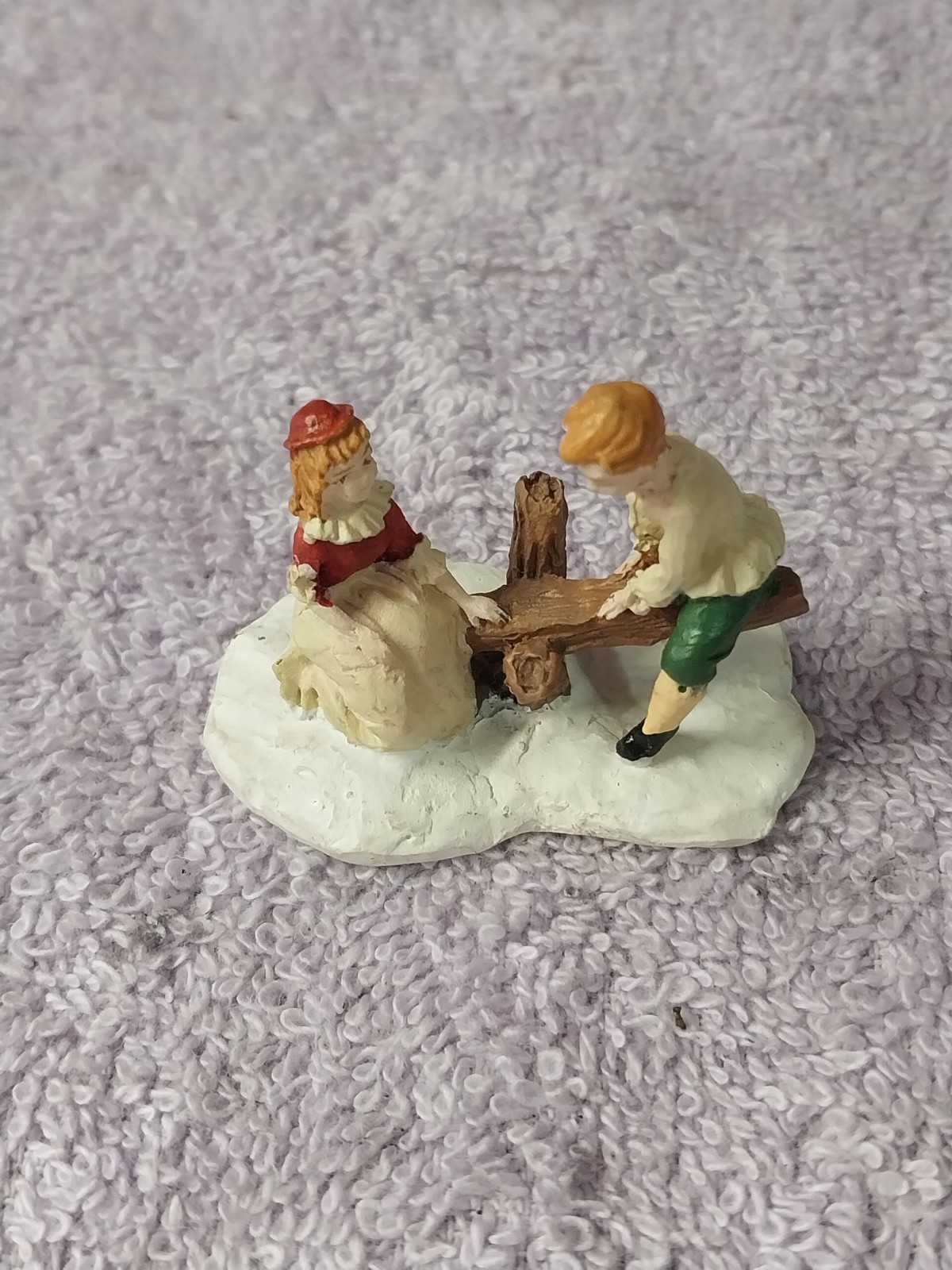 Vintage Home Town America Collection Ceramic Christmas Village 6 Pieces 1995