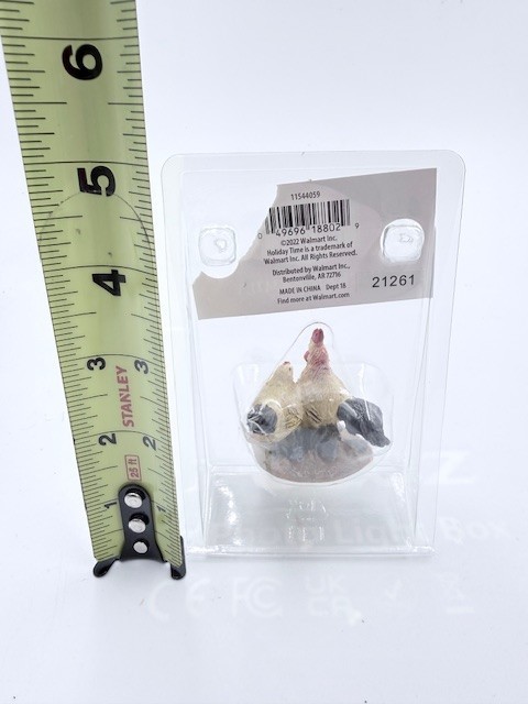 Holiday Time Christmas Village CHICKEN FAMILY Figurine 2022