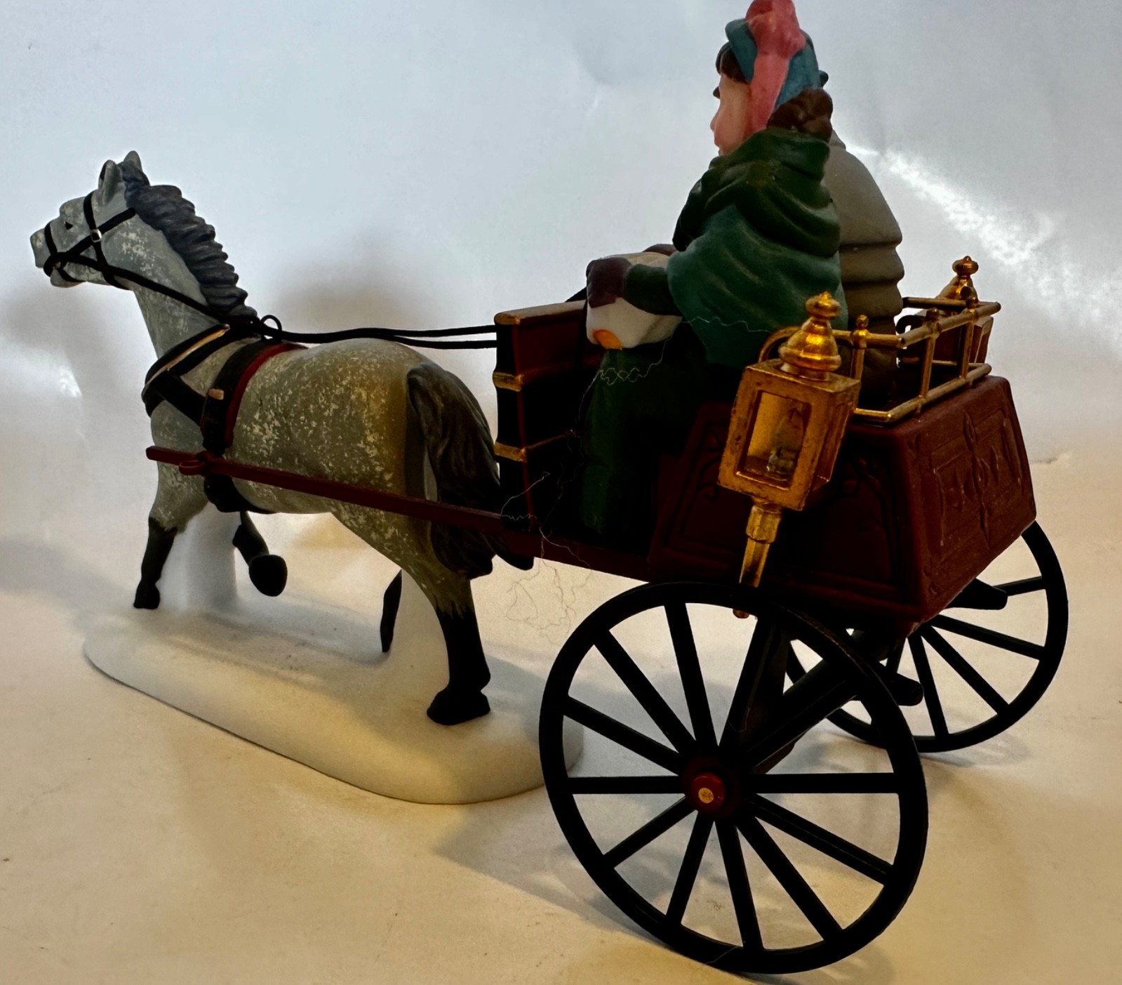 Dept 56 Dickens #58401 RED CHRISTMAS SULKY Village Accessory ~ Original Pkg