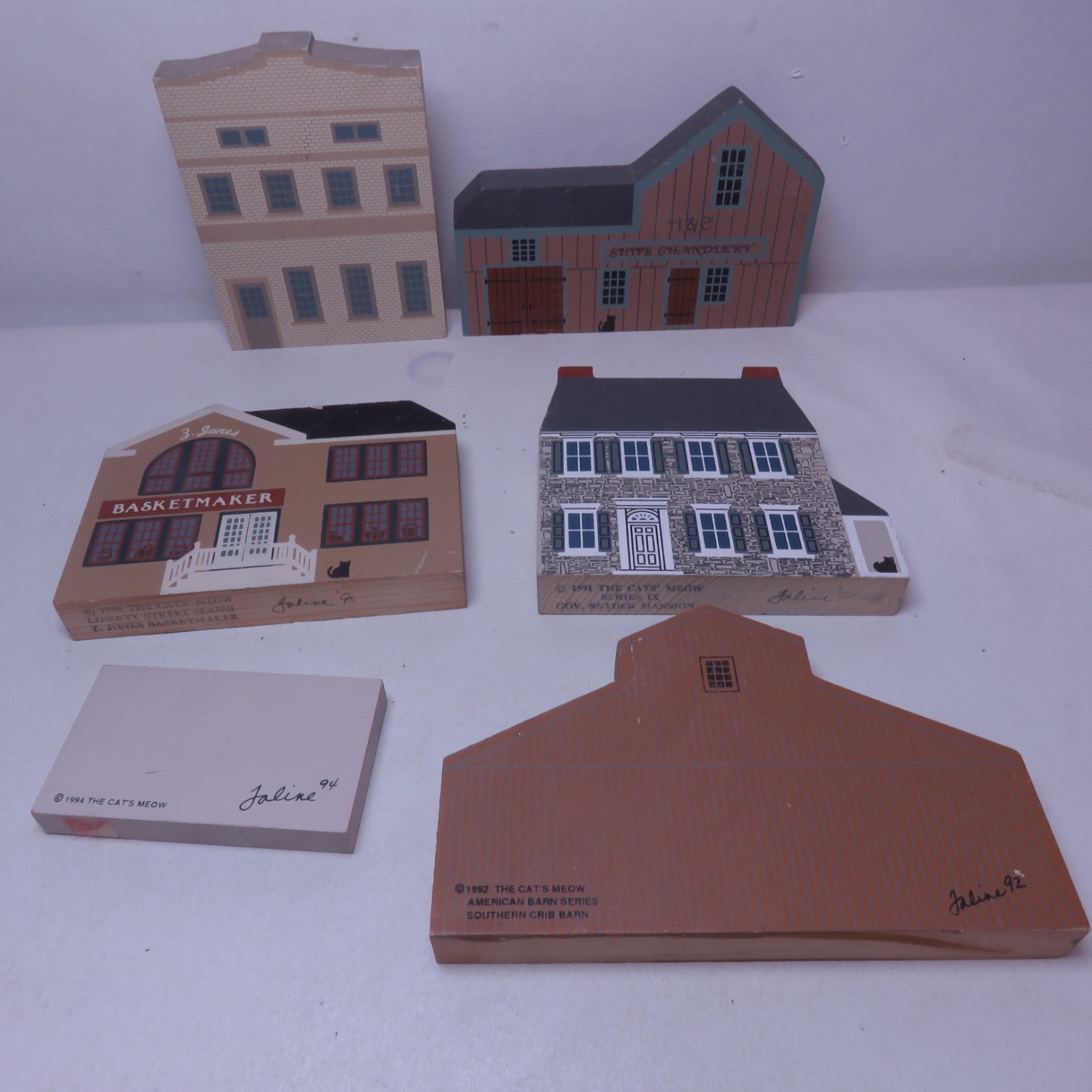 Lot of 40 Pieces The Cat’s Meow Village From Different Series/ Year Late 1980s