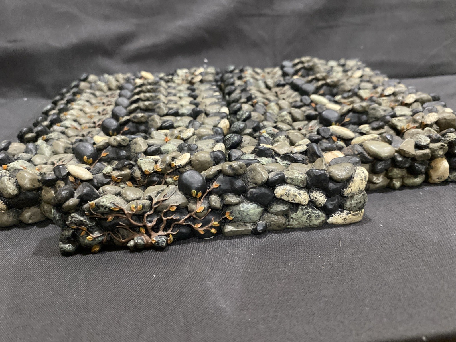 Department 56 Fieldstone Dark Rock Wall Village Accessories-Lot Of 21 – 52727
