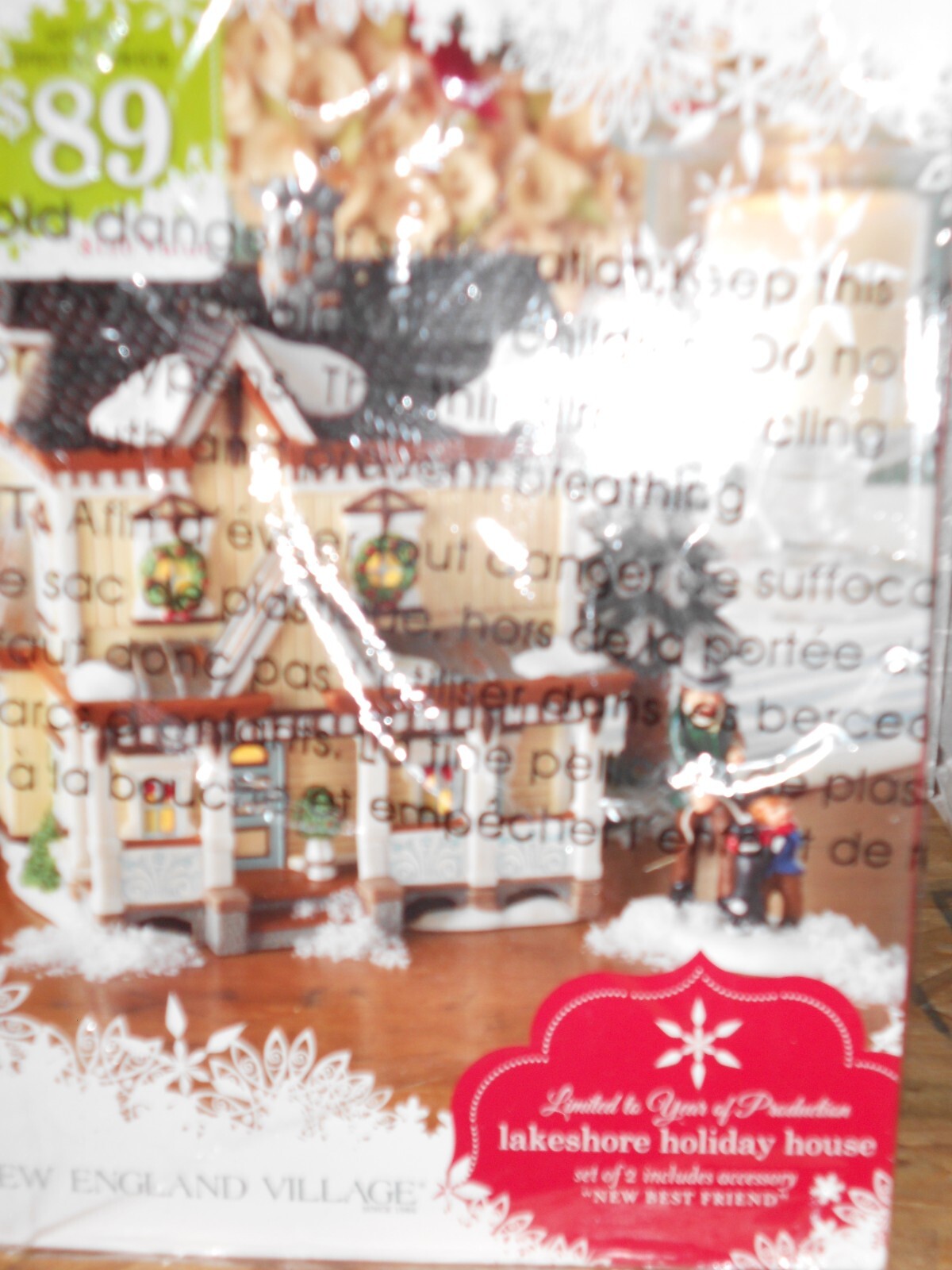 DEPT 56 New England Village LAKESHORE HOLIDAY HOUSE *STORE DISPLAY (T)