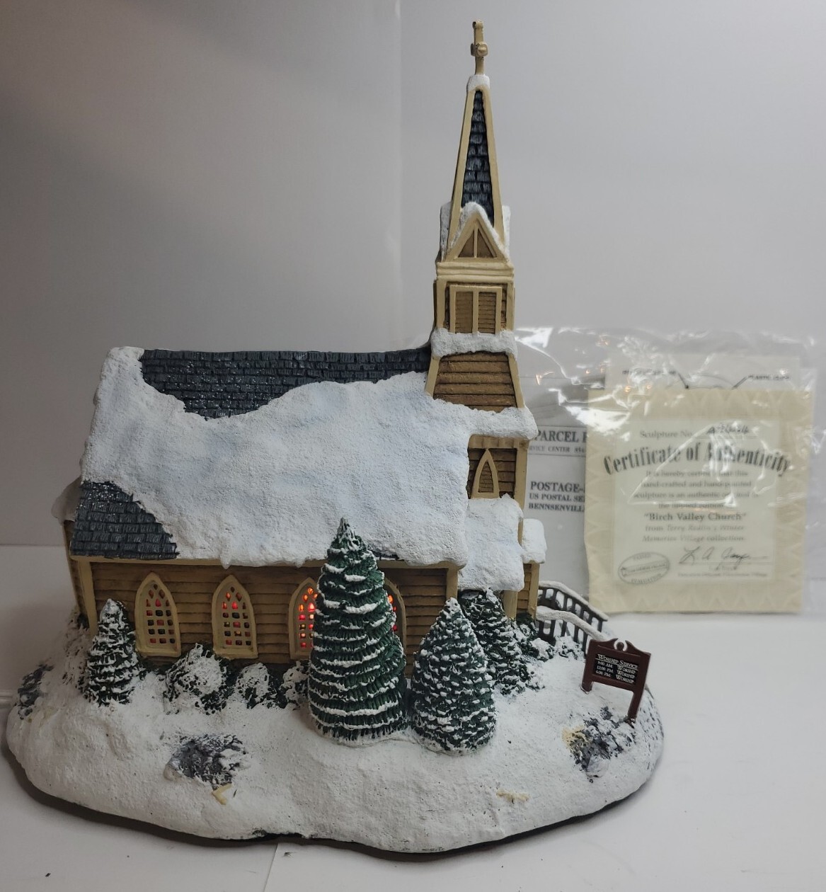 Hawthorne Village Terri Redlin’s Winter Memories Village BIRCH VALLEY CHURCH