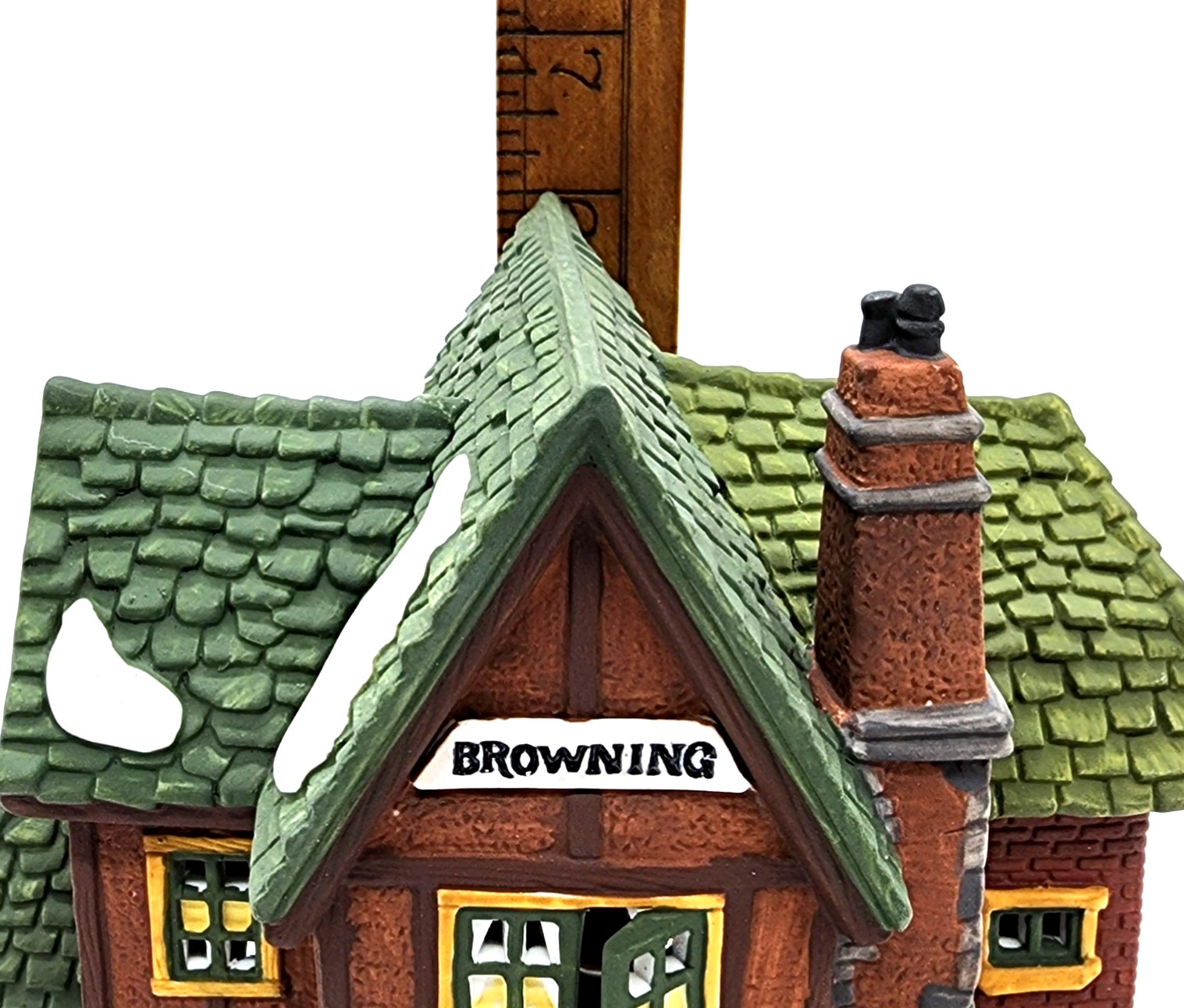 Dept 56 Dickens Village BROWNING COTTAGE 58246 interesting roof cute cottage