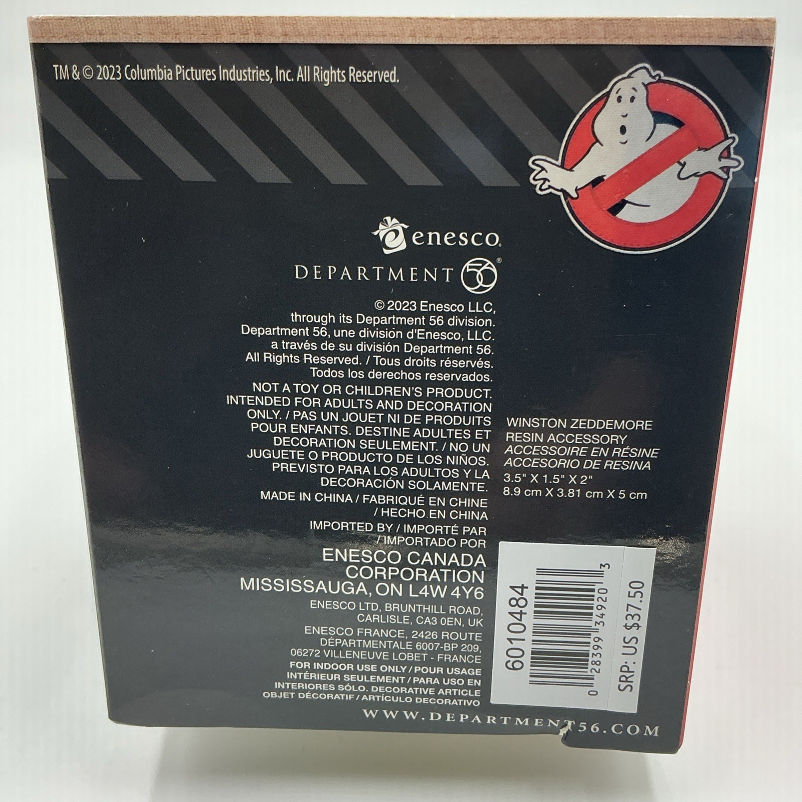 Department 56 Winston Zeddemore Ghostbusters NIB