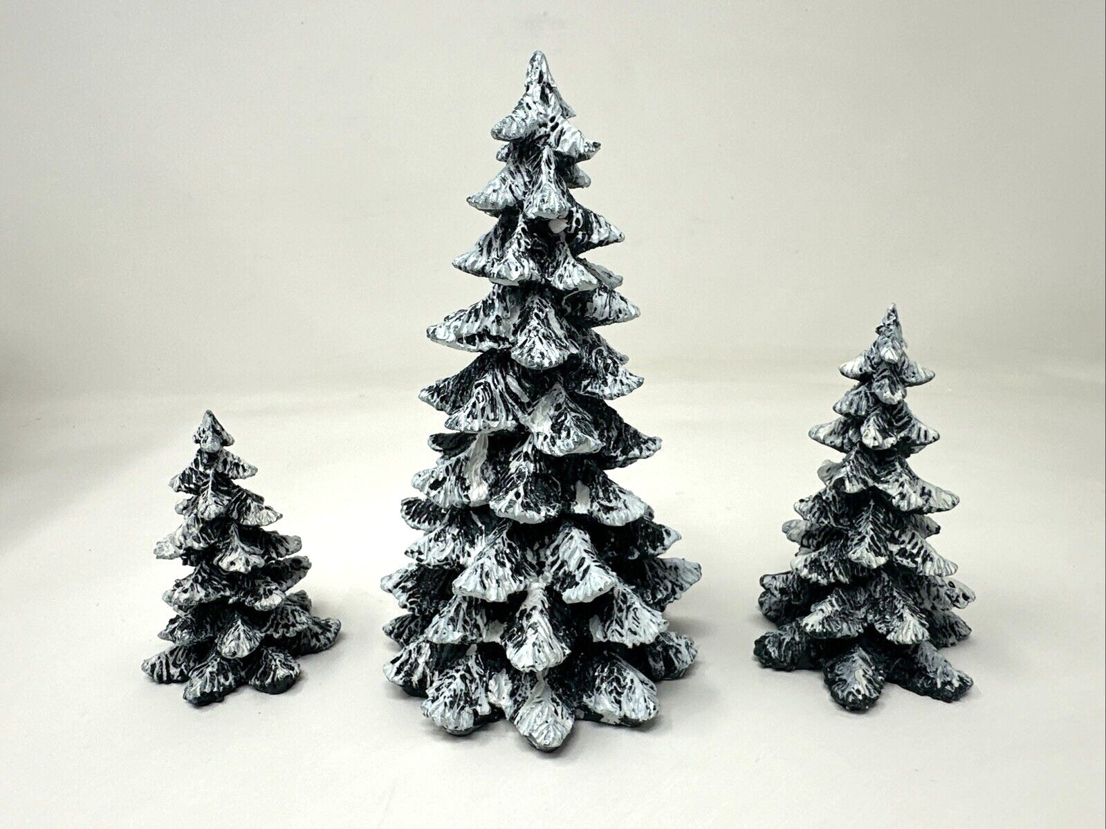 Dept 56 Village 3 pc EVERGREEN TREES Set Christmas Holiday Decor