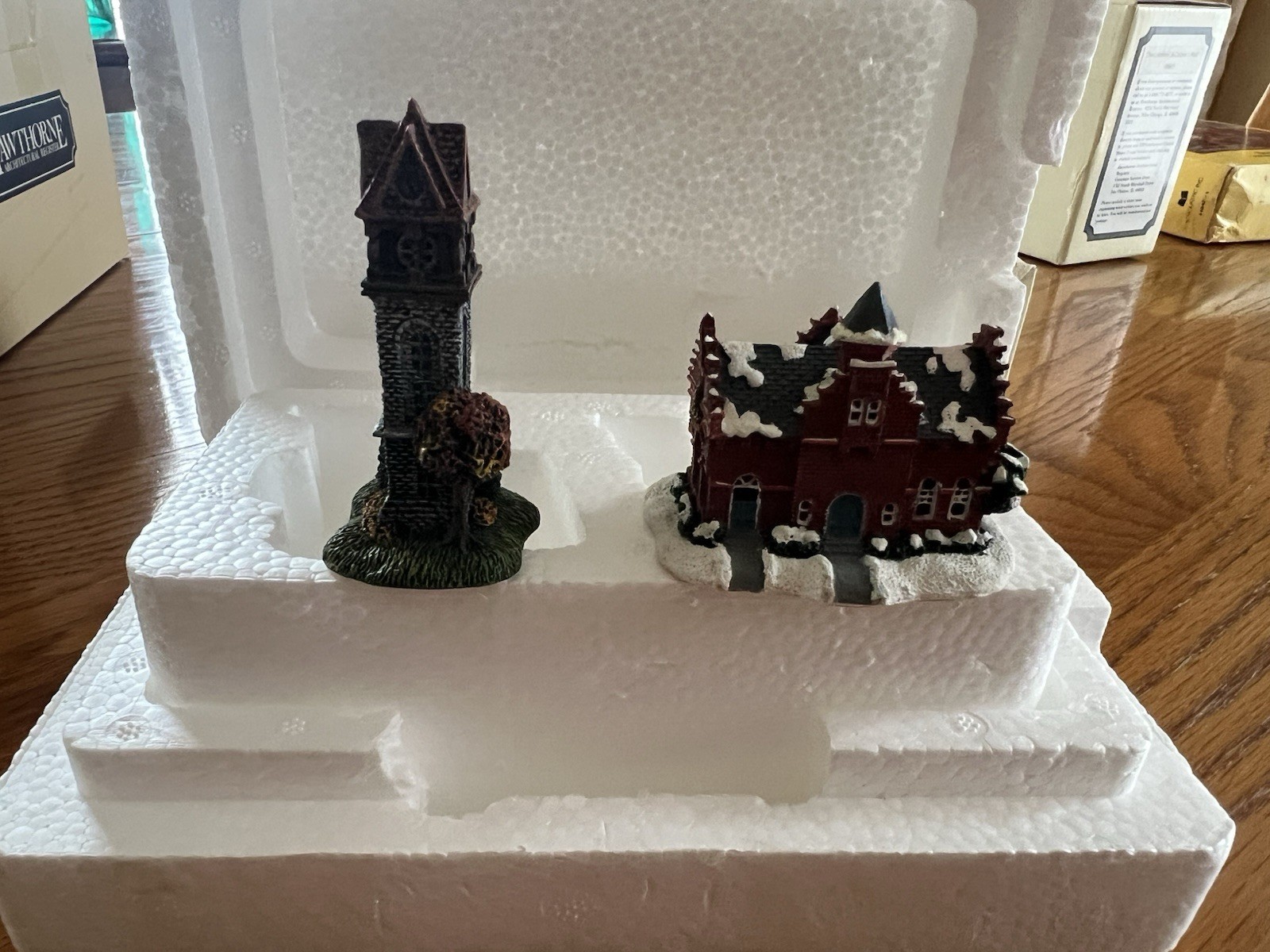 Rockwells Hawthorn Seasons In Stockbridge Miniatures Bell Tower & Town Offices