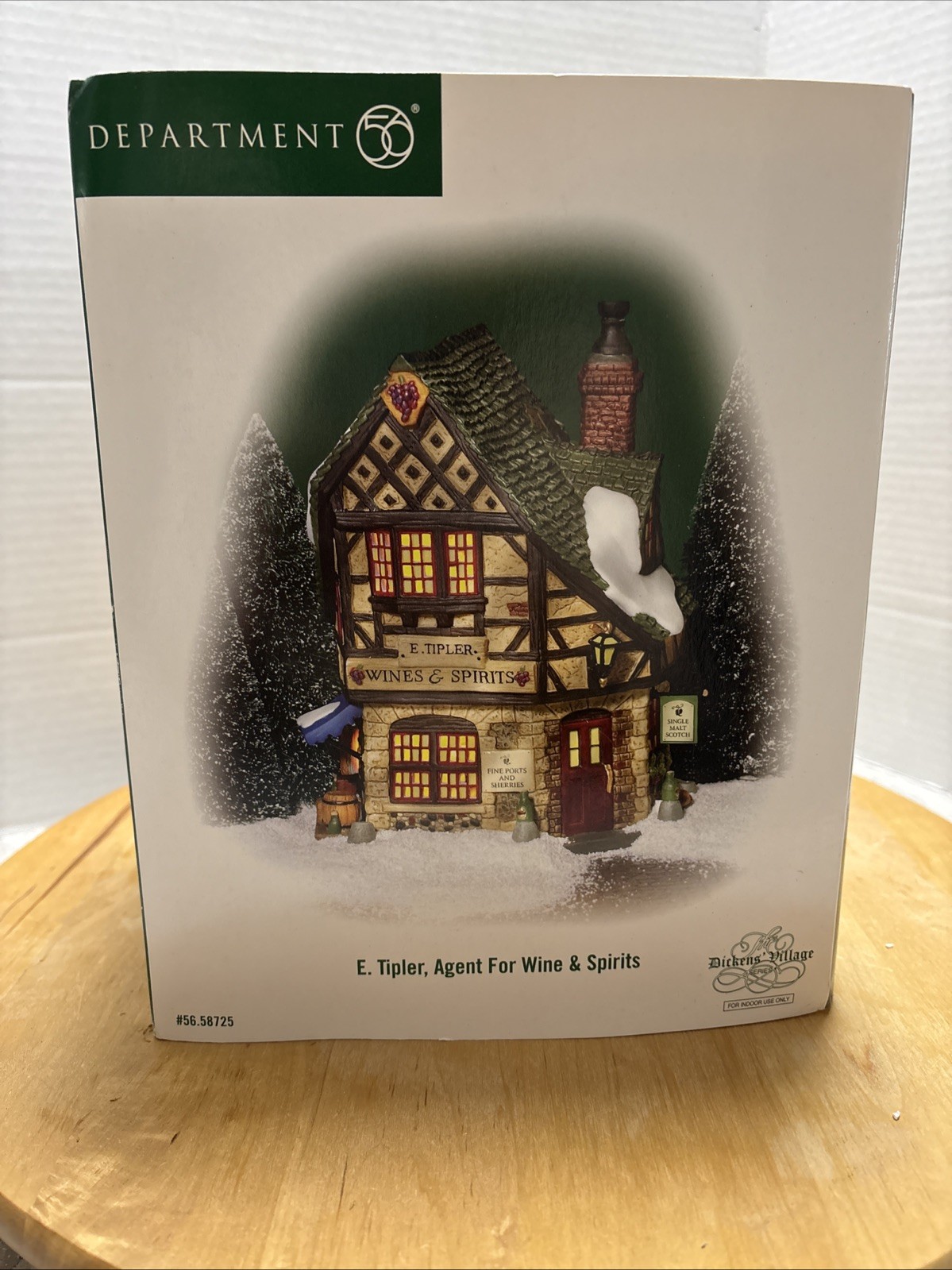 Department 56 Dickens Village Series#58725 E.Tipler Agentfor Wine&Spirits