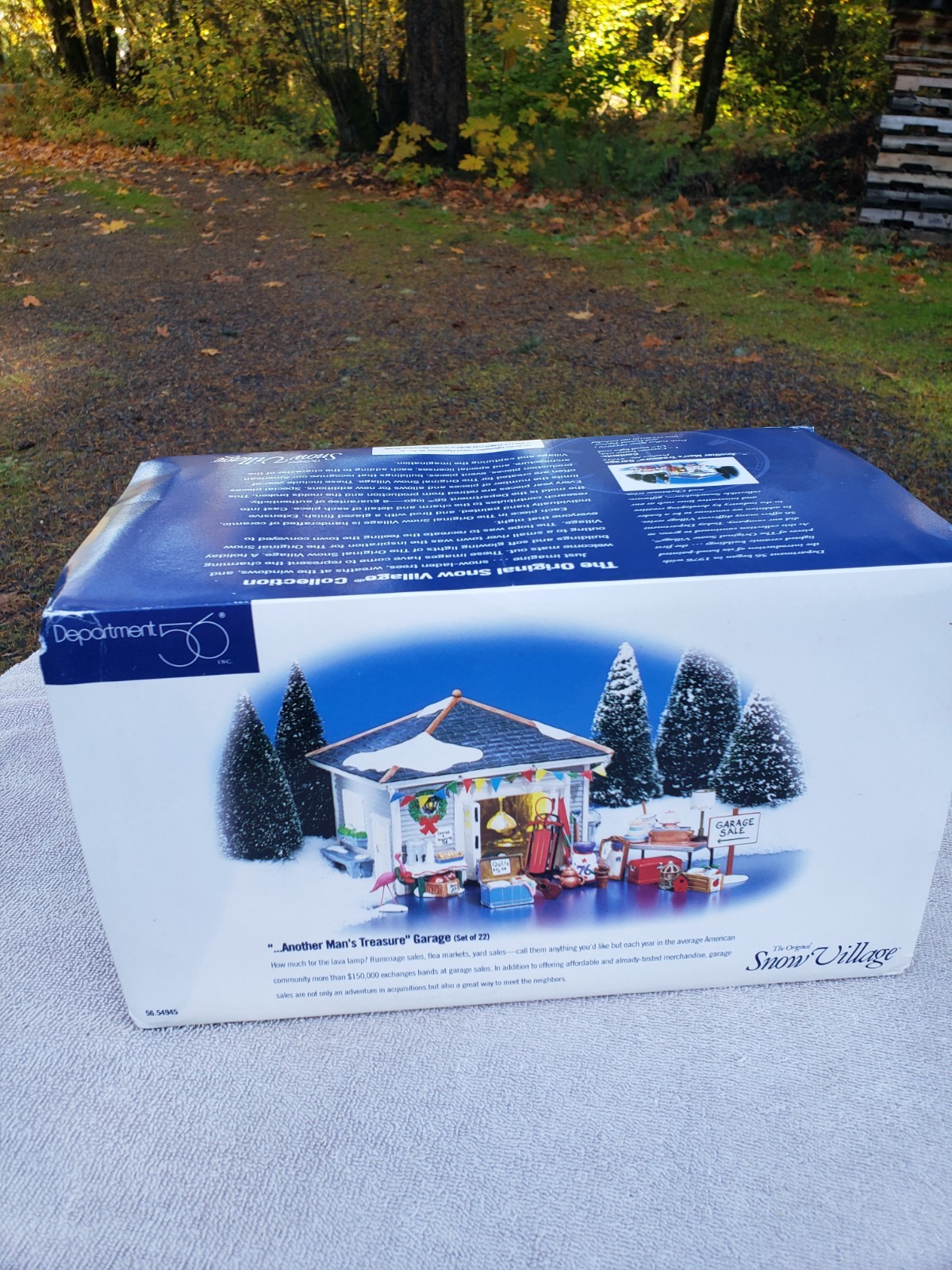 Vintage Dept 56 Another Man’s Treasure 54945 Garage Yard Sale COMPLETE SET OF 22
