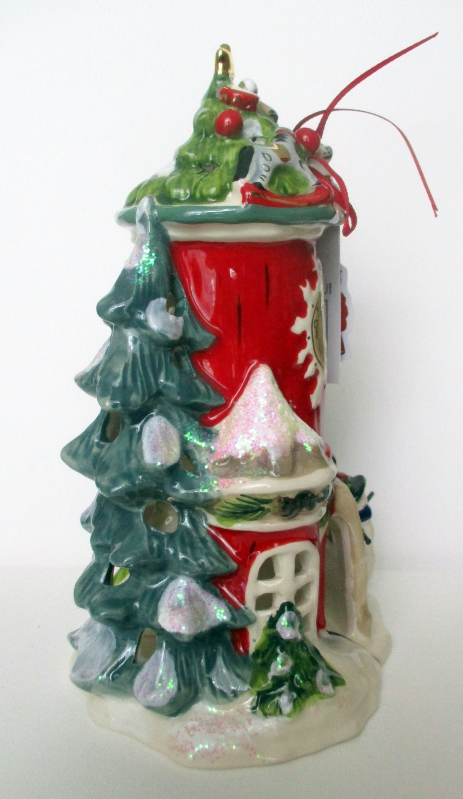 NEW Blue Sky Clayworks Village Christmas Shop Candle House, Christmas Village