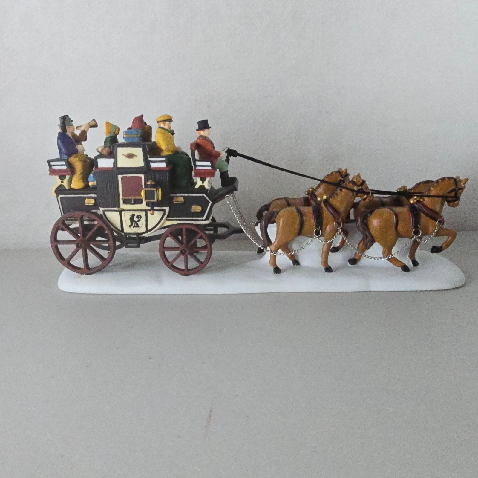 Dept 56 Dickens 1991 Holiday Coach #55611 Horse Drawn Carriage w Box Christmas