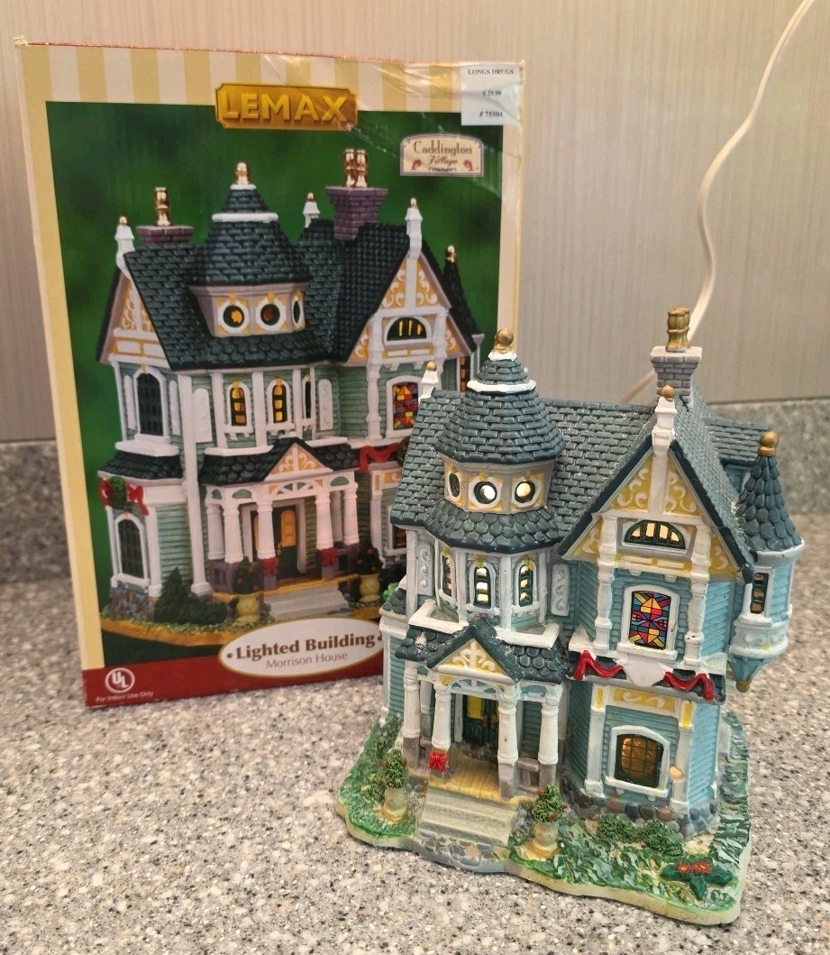 Lemax Morrison House Caddington Village Ceramic Lighted Building 75504 2007