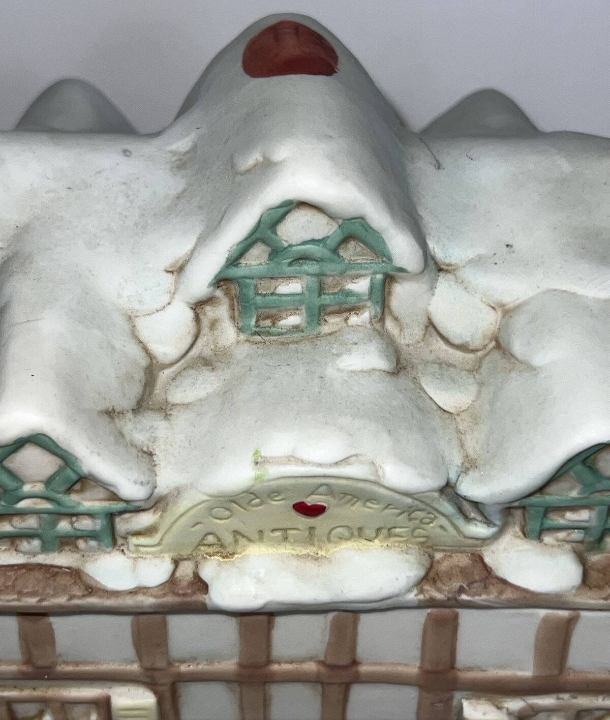 Tea Pot Christmas Village Antique Store with Carolers Décor 4.5″ H Vintage