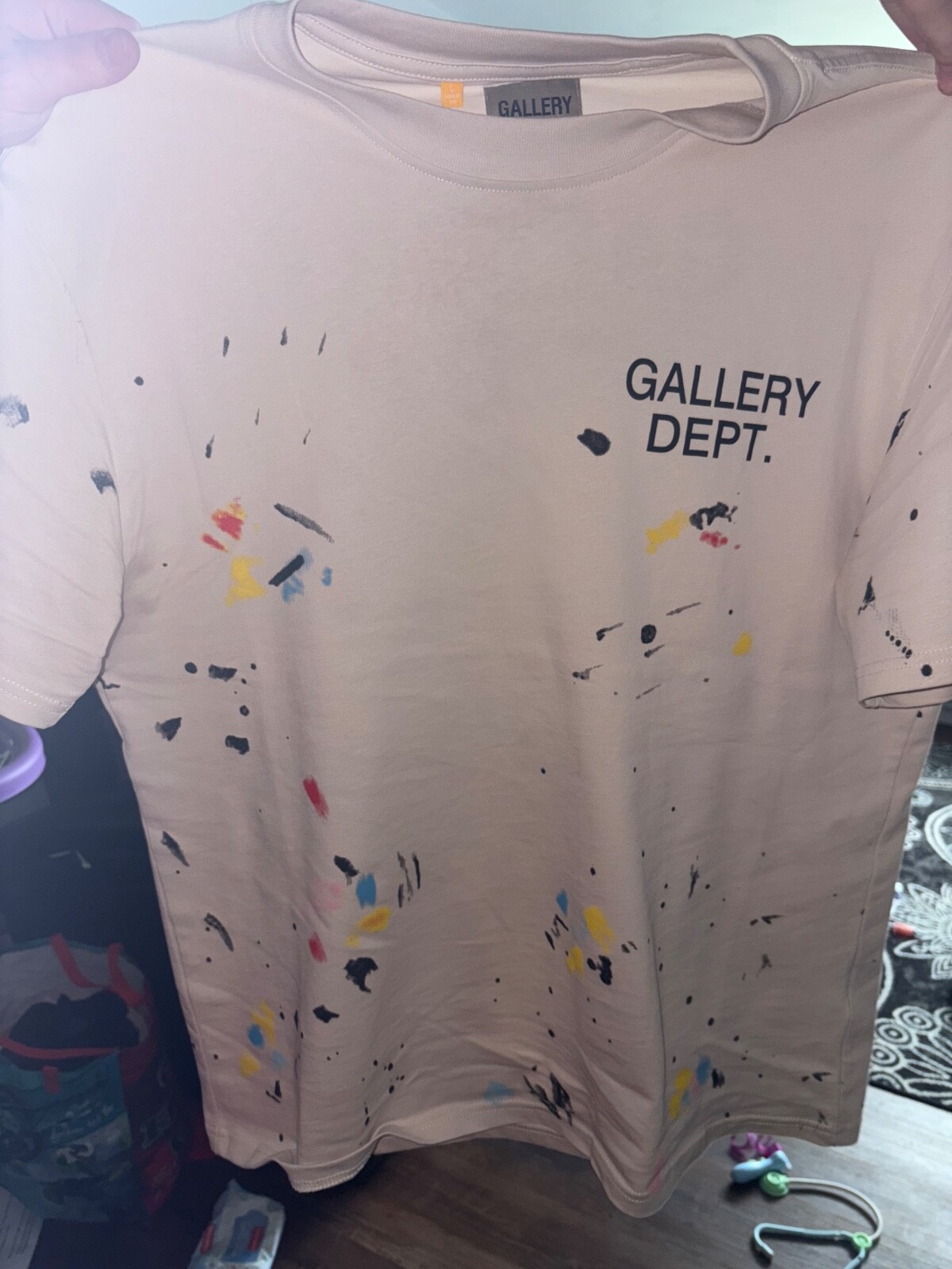 gallery dept shirt. Size large. Color is beige/tan. Condition is brand new
