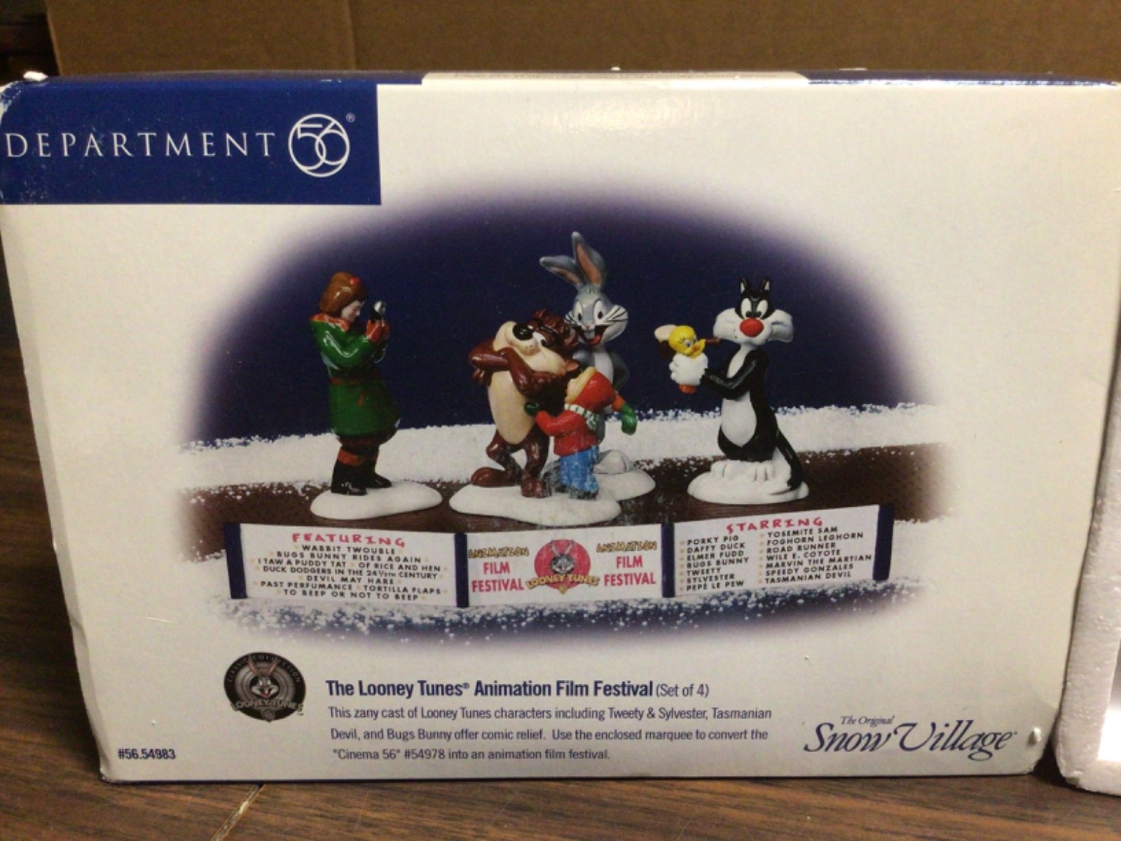 Dept 56 The Looney Tunes Animation Film Festival (Set of 4) #56.54983