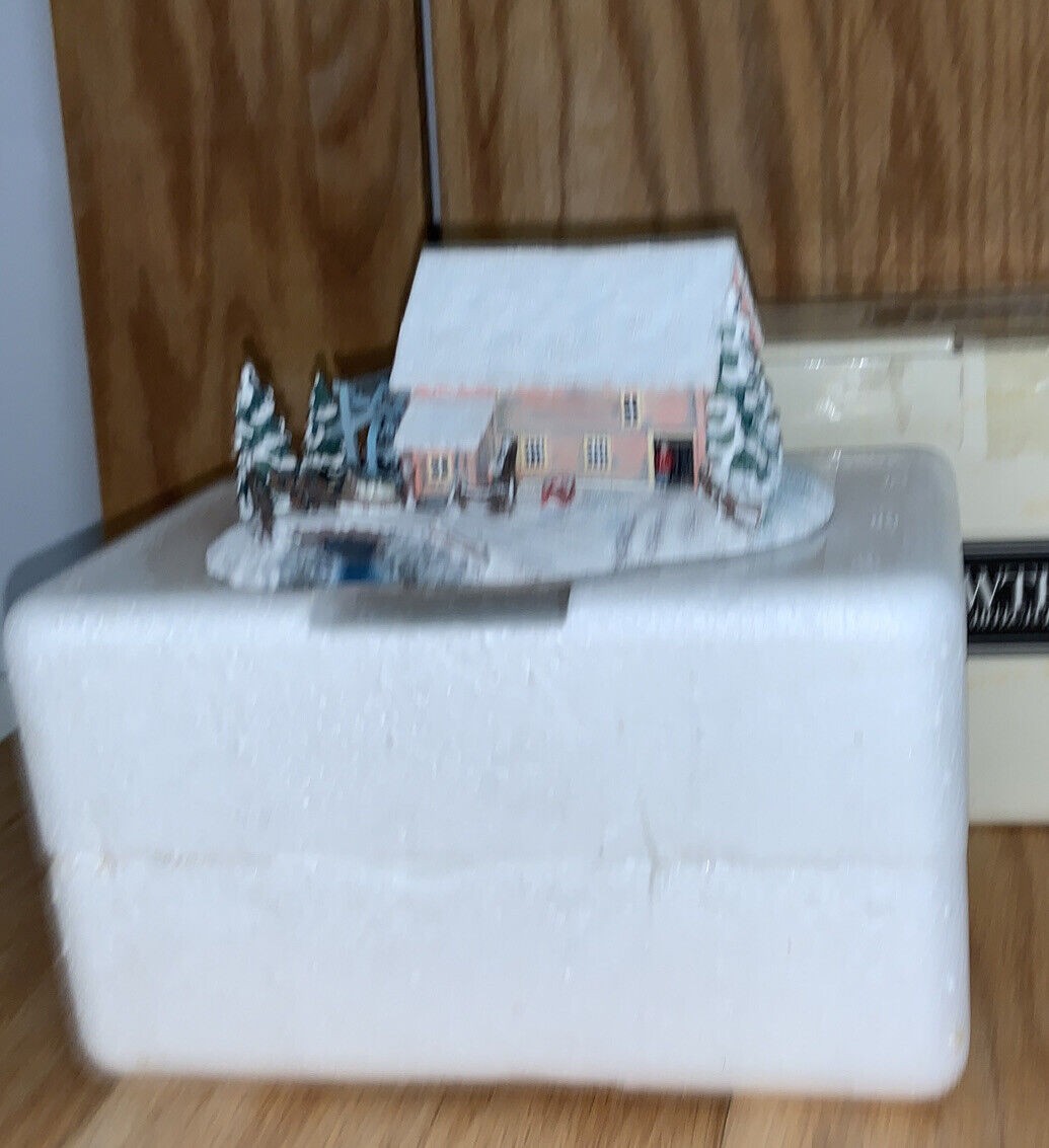 1995 Hawthorne / Currier & Ives ” The Old Grist Mill ” Numbered Sculpture