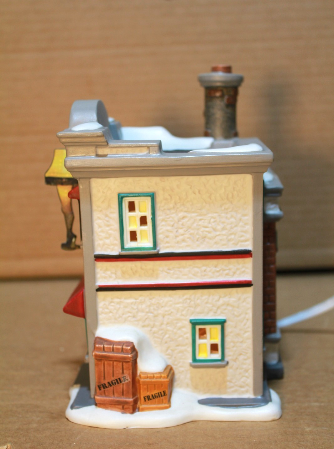 Department 56 A Christmas Story Leg Lamp Factory w/ light Works *READ*