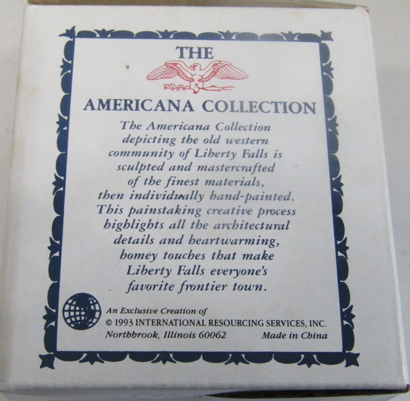 The Americana Collection 1993 Liberty Falls Courthouse AH39 Porcelain House 3″