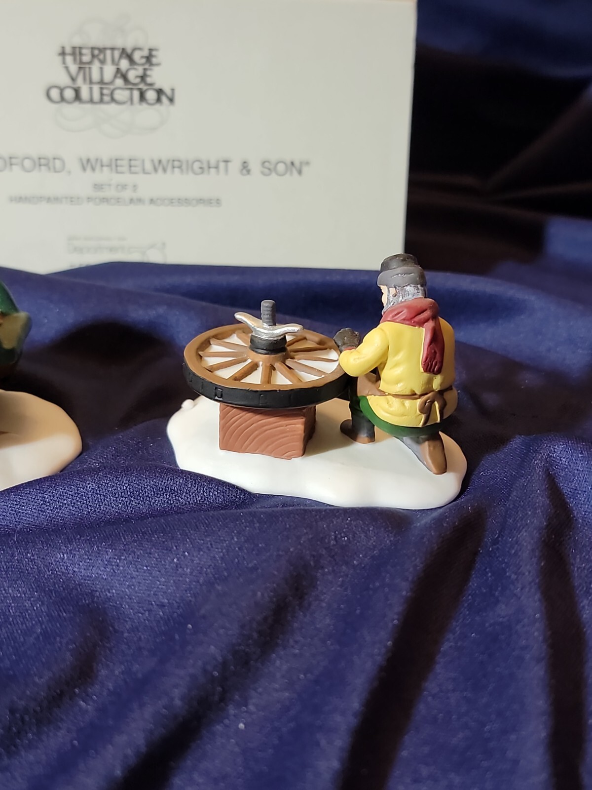 DEPT 56 Heritage Village Collection – C. BRADFORD WHEELWRIGHT & SON #5818-1 EUC