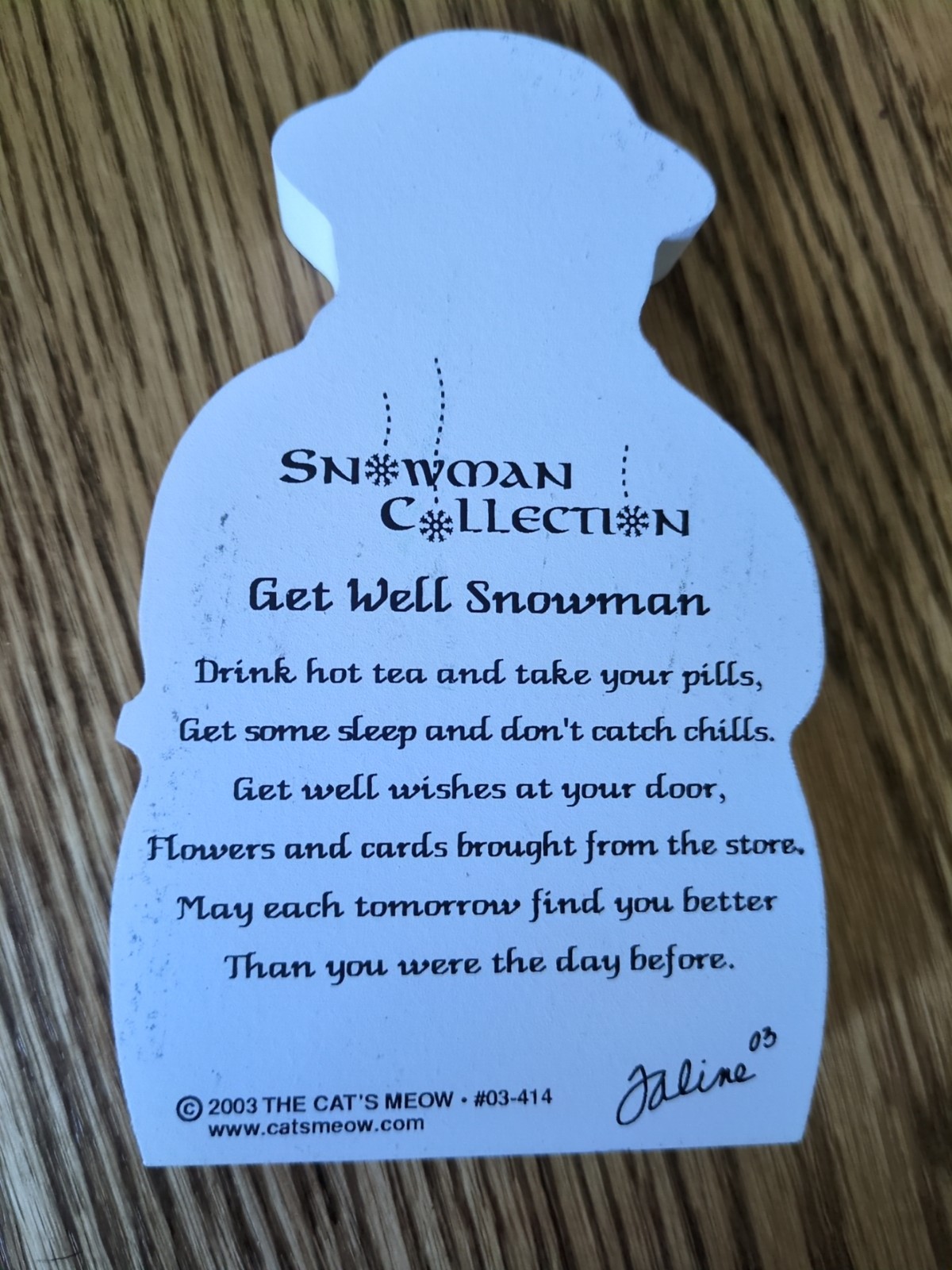 Snowman Collection Cat’s Meow lot Of 5 Get Well Baseball DC Bird Watch Angelic