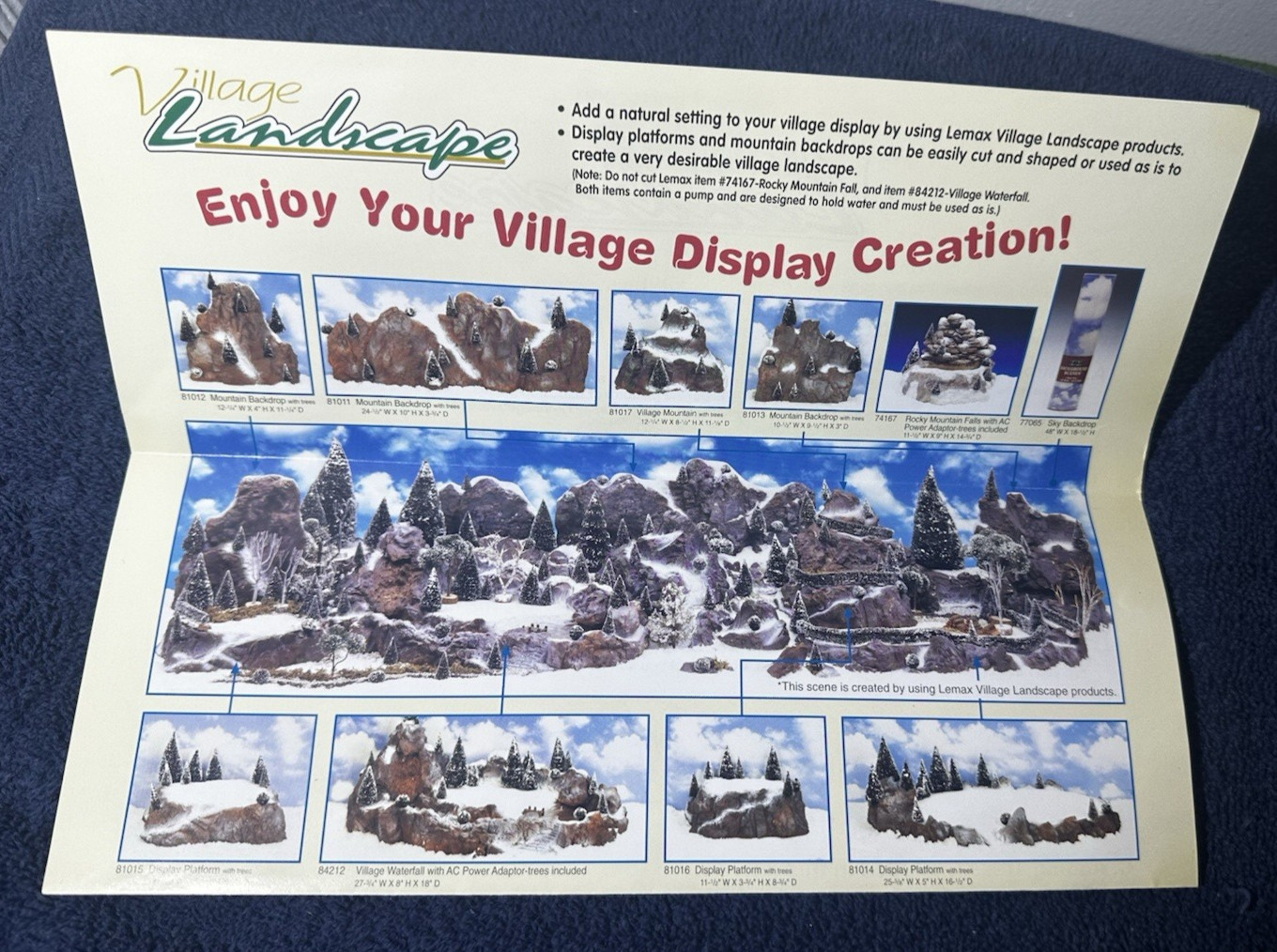 Lemax Landscape Accent Medium Display Platform Christmas Village w/Box