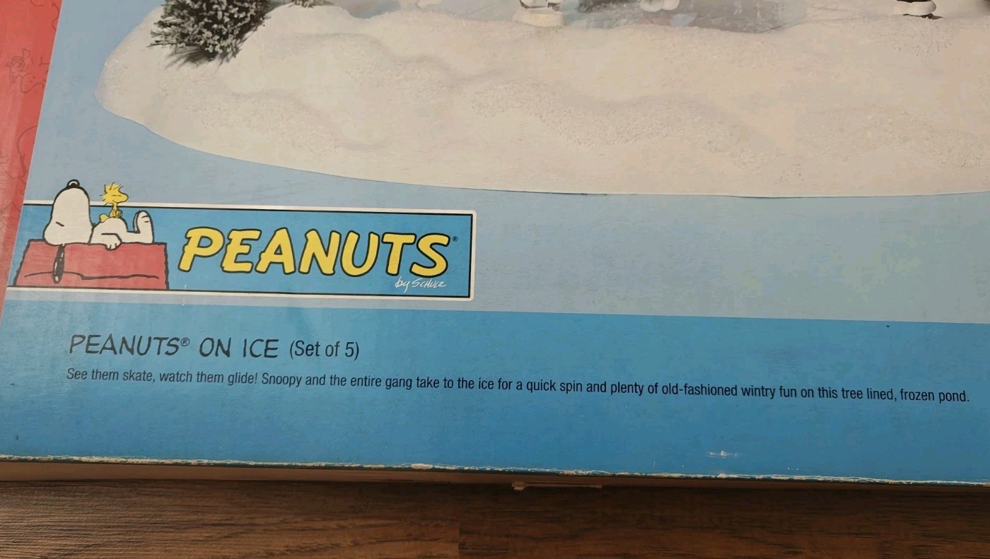 VTG 2004 Department 56 Peanuts on Ice Skating Rink 5659093 Working Complete