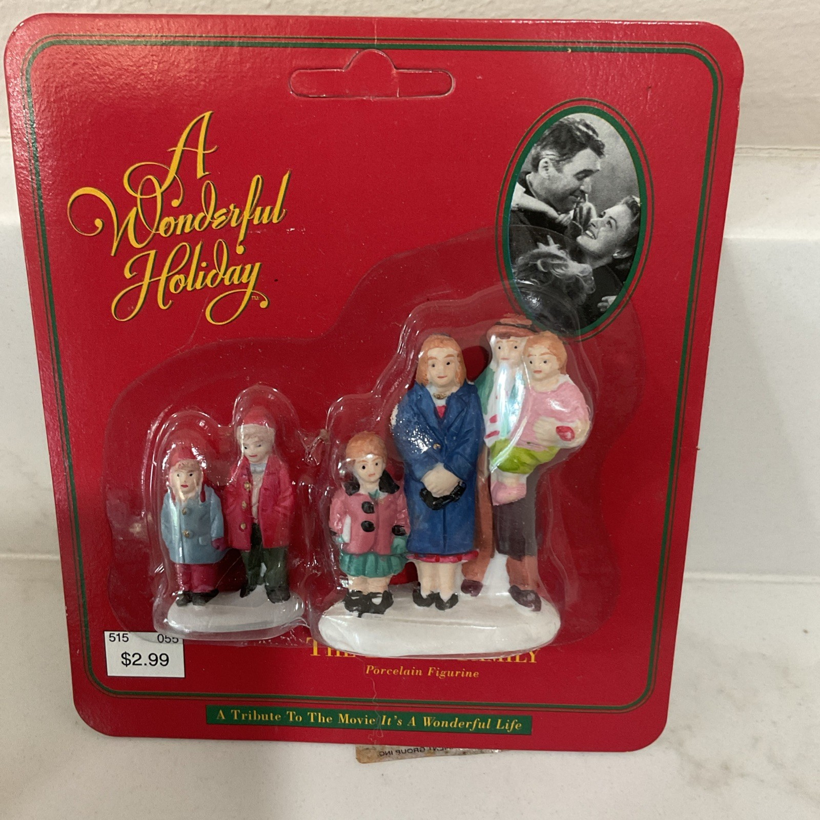1995 It’s A Wonderful Life George Bailey Family Porcelain Figurine New Sealed