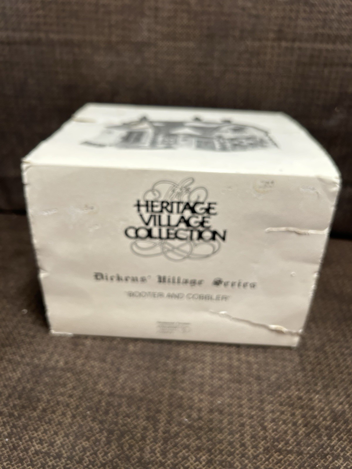 1988 Dept 56 Heritage Village Dickens Village Series BOOTER AND COBBLER #5924-2