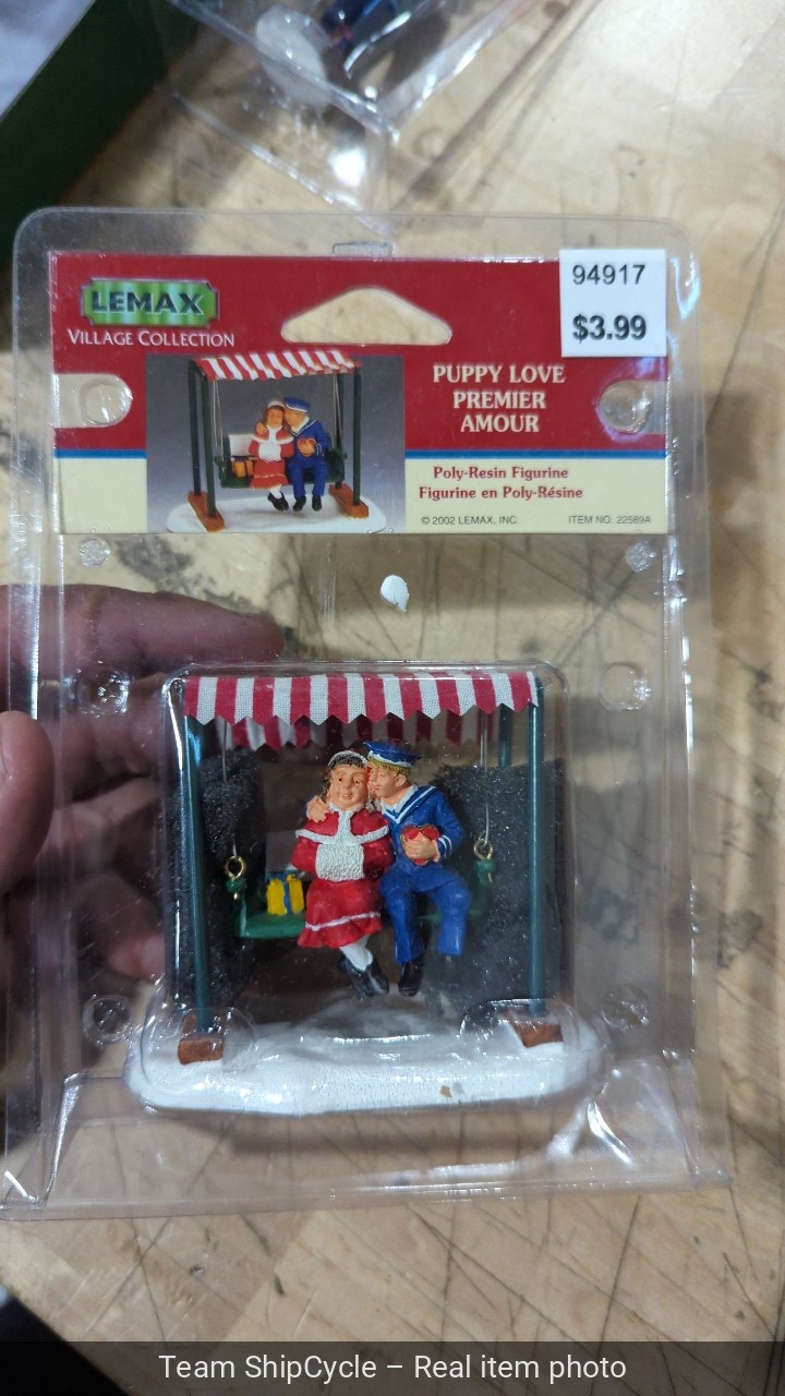 Lemax PUPPY LOVE PolyResin Figurine Christmas Figure Set 2002 22589A G1N