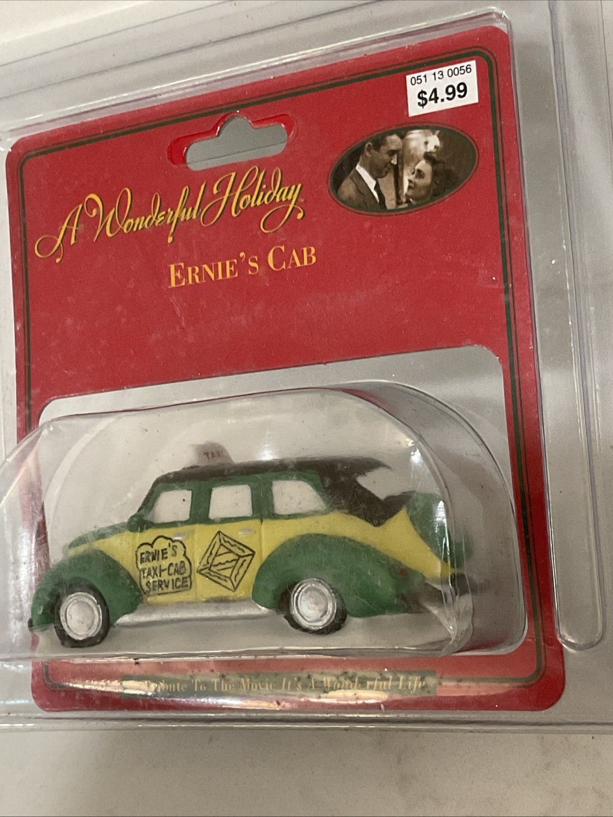 1998 It’s A Wonderful Life Ernie’s Cab Taxi Porcelain Figurine New Sealed