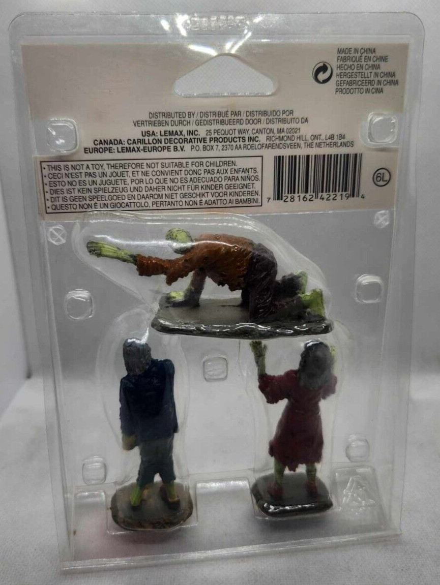 Lemax Spooky Town Halloween Village Accessory: Walking Zombies, Set Of 3 42219