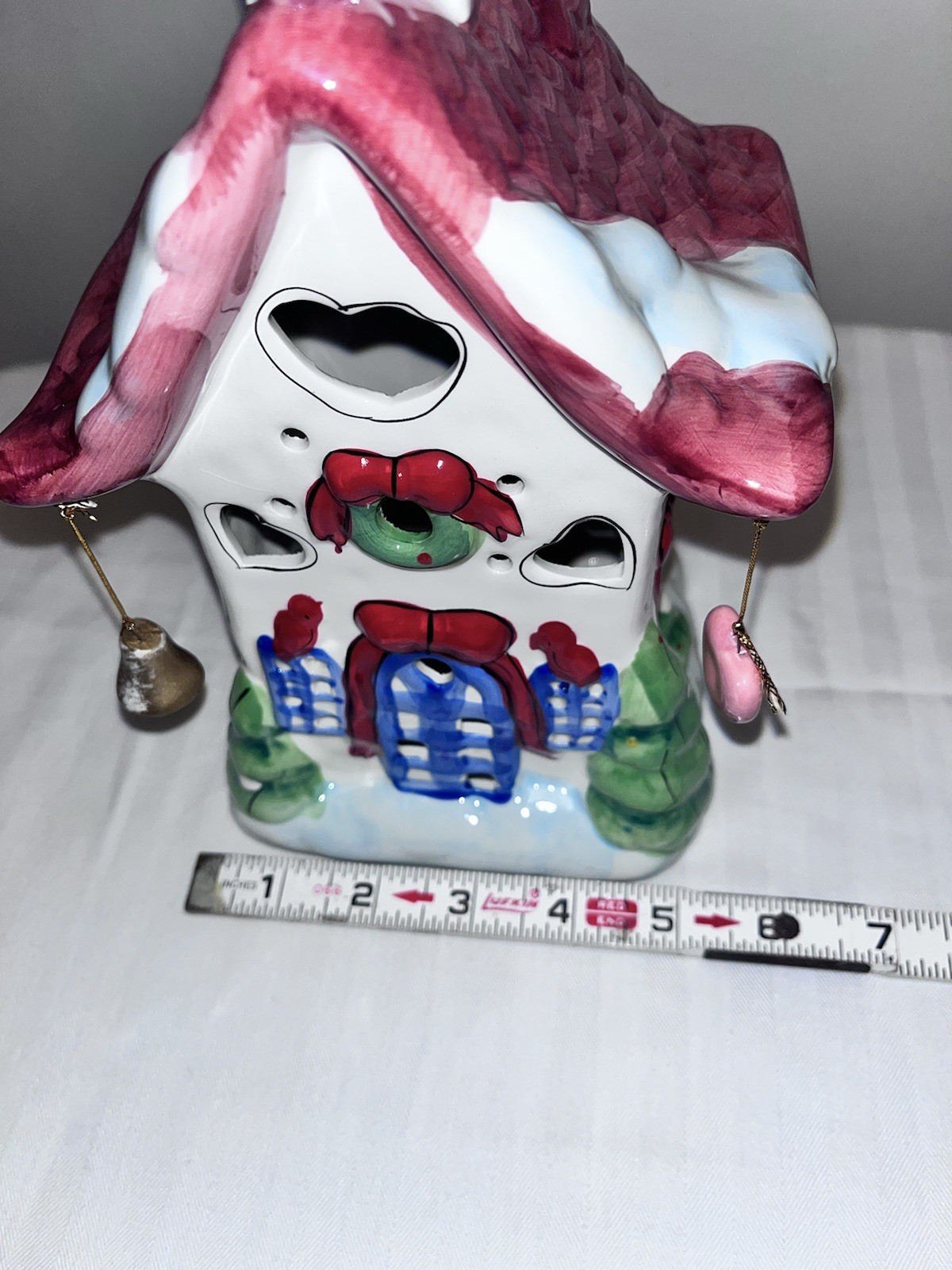 Vintage Elements Ceramic CHURCH Christmas House Clayworks Style No Light