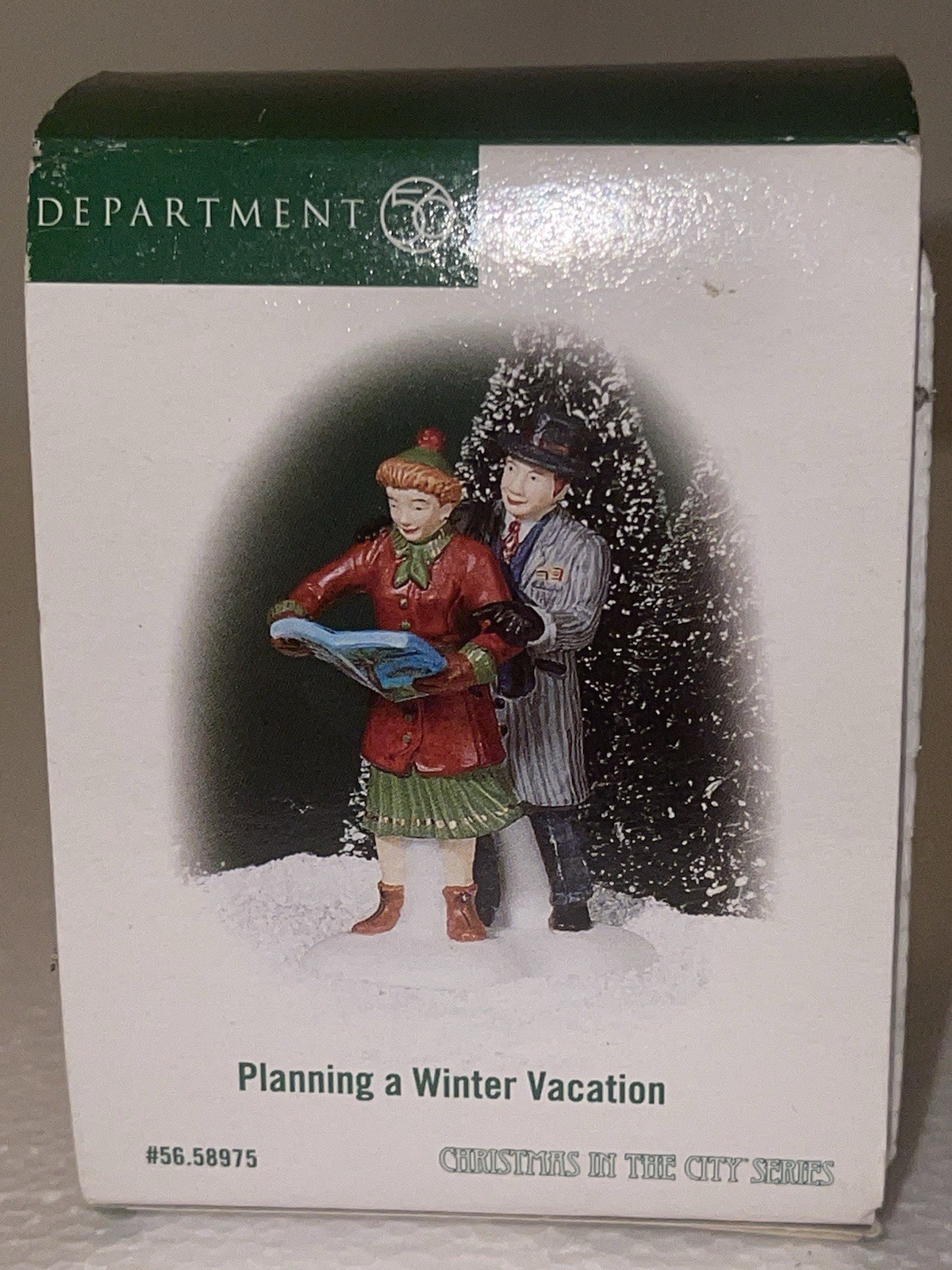 DEPT 56 CHRISTMAS IN THE CITY ACCESSORY “PLANNING A WINTER VACATION” #58975 NEW