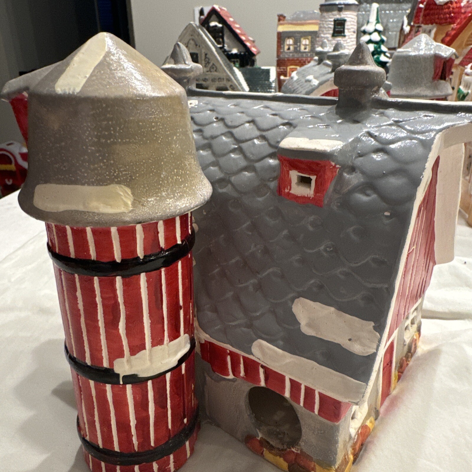 Dept. 56 Snowhouse Series, Red Barn, 1984 Hand Painted