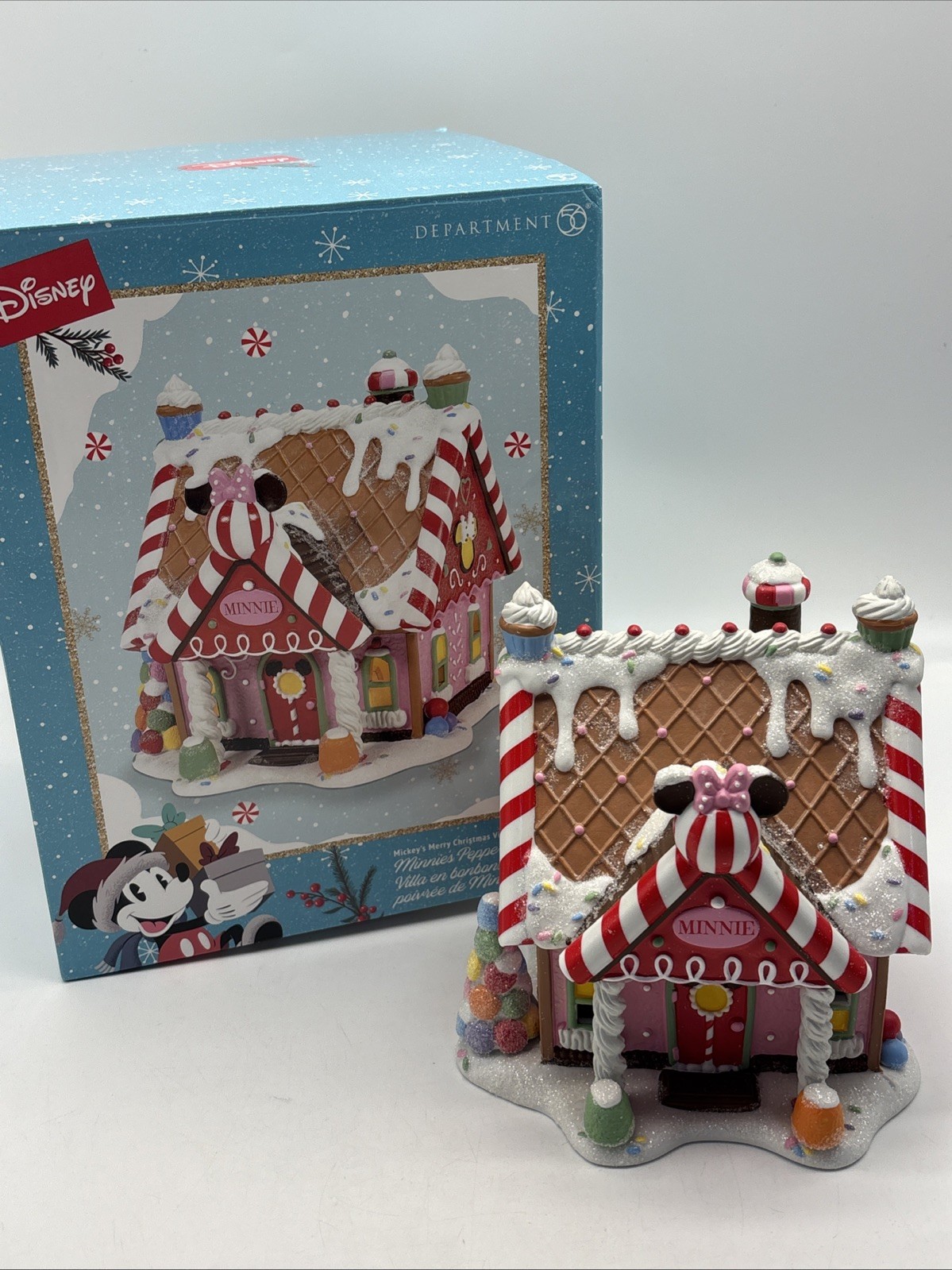 Dept 56 MINNIE’S PEPPERMINT VILLA Disney Village 6013663 NEW 2025
