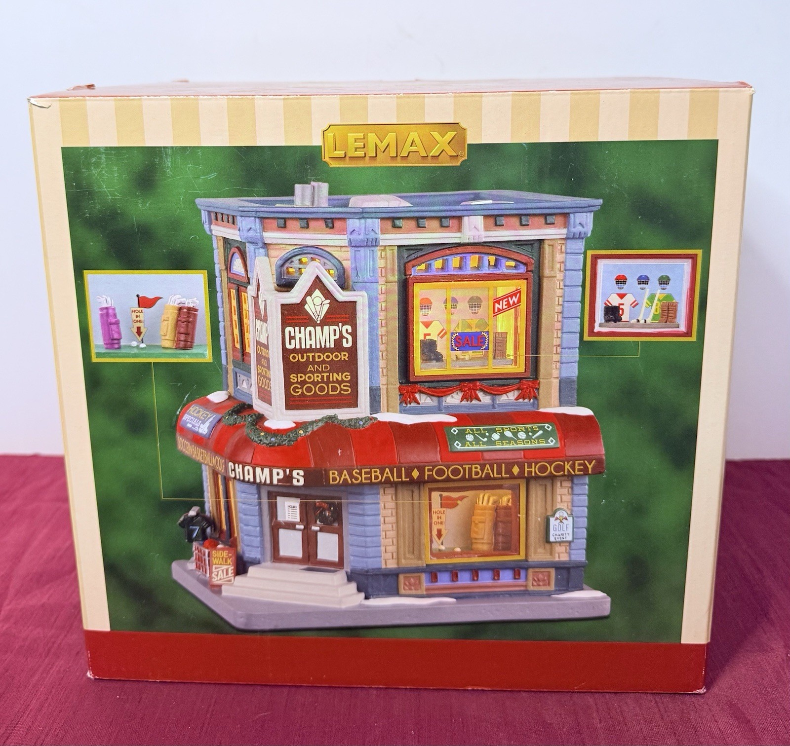 Lemax Village Collection Champ’s Outdoor & Sporting Goods Store Shop