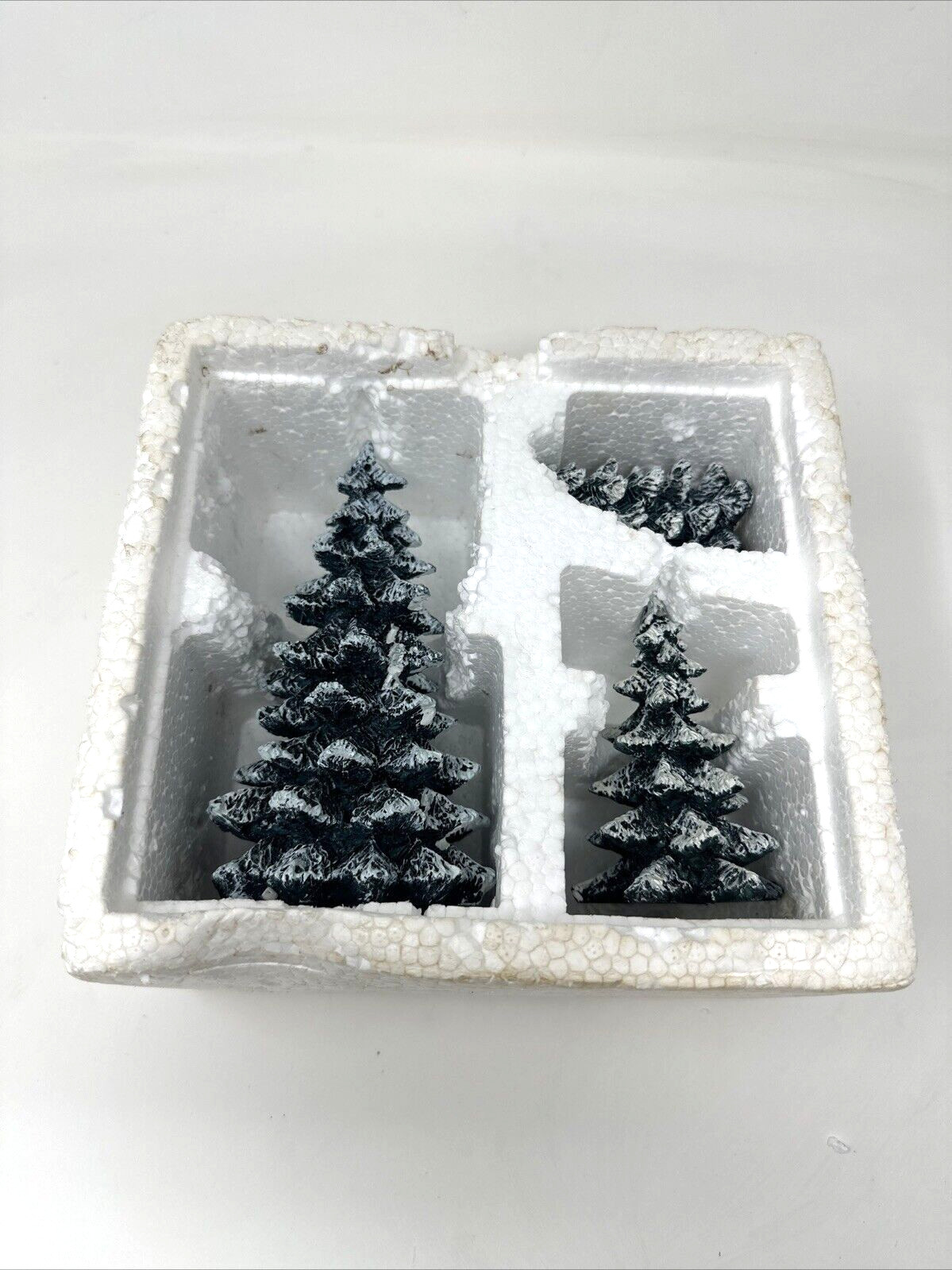 Dept 56 Village 3 pc EVERGREEN TREES Set Christmas Holiday Decor