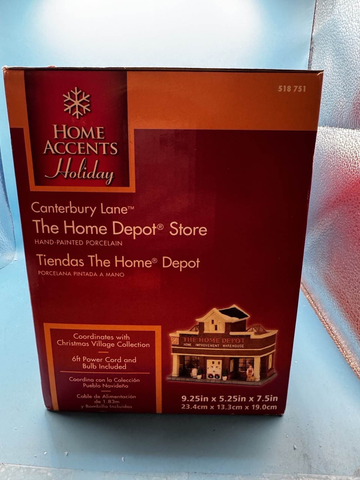 Canterbury Lane 2017 Home Depot Store Porcelain Lighted Christmas Village NIB