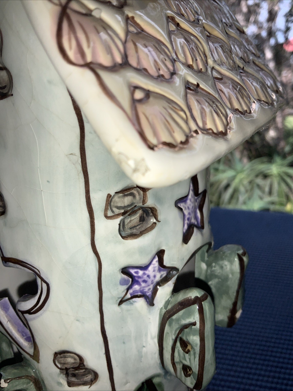 2000 Clayworks Blue Sky by Heather Goldminc Seaside Heaven Tealight House