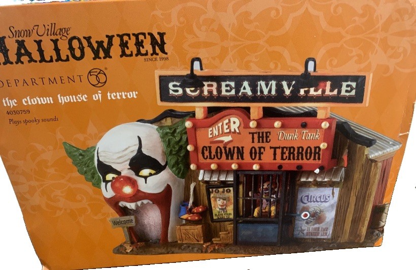 Dept 56 Snow Village Halloween the Clown House of Terror 4030759