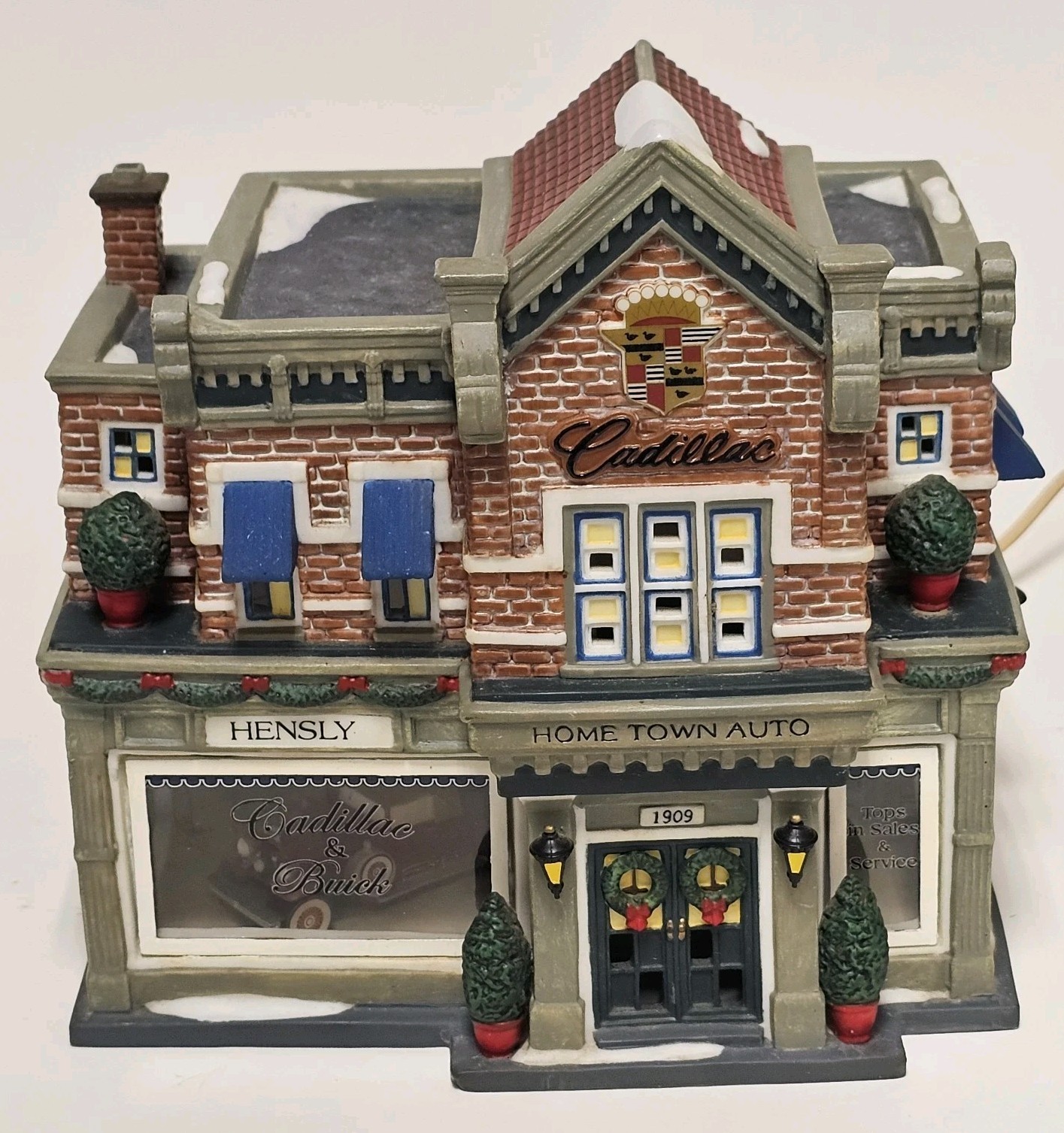 Dept 56 Christmas in the City “Hensley Cadillac & Buick” Shop