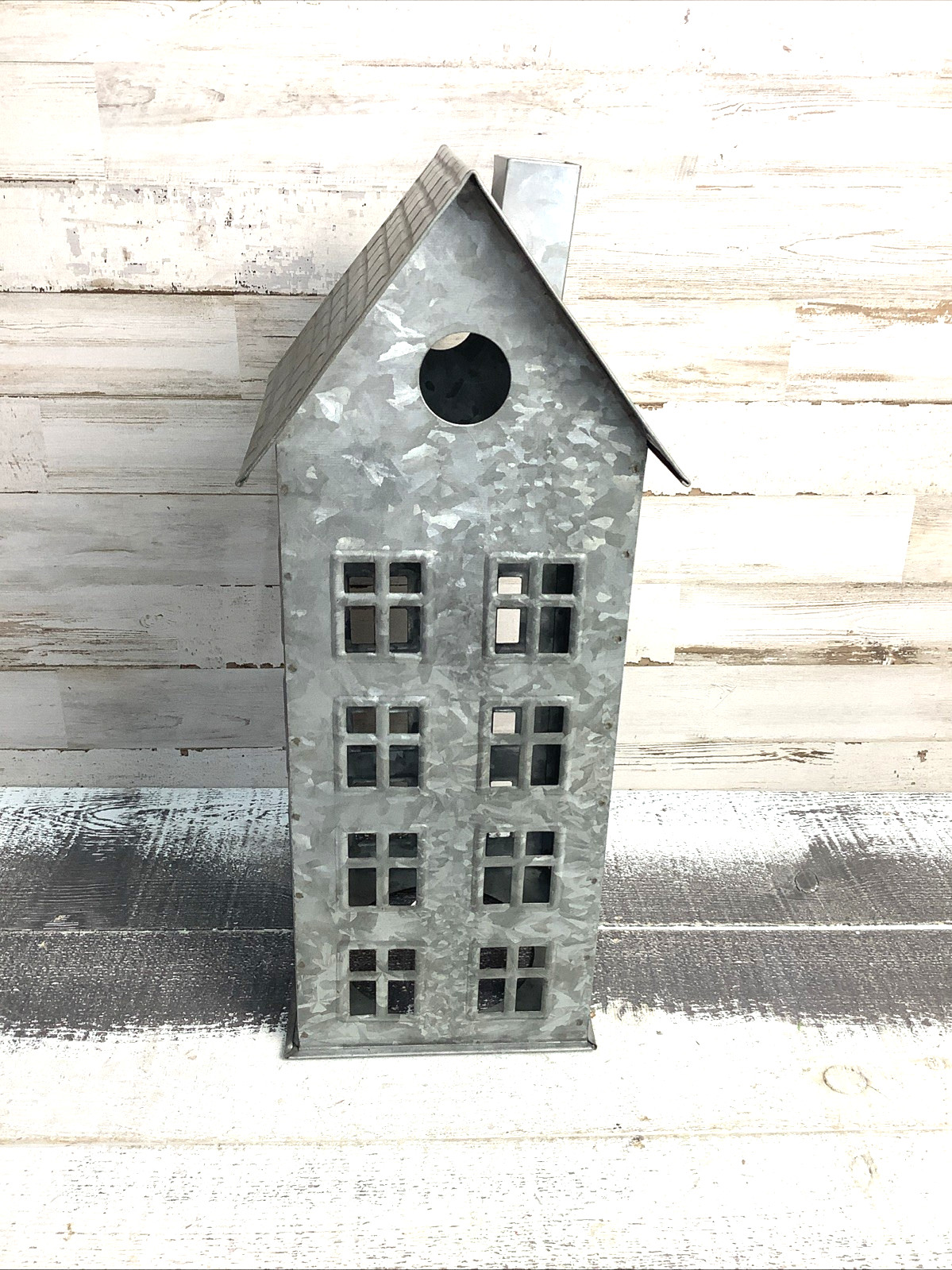 Pottery Barn Galvanized Village House 16″ x 9″