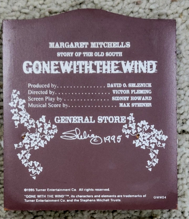 Vintage Sheila’s Gone with the Wind Frank Kennedy General Store Building – 1995
