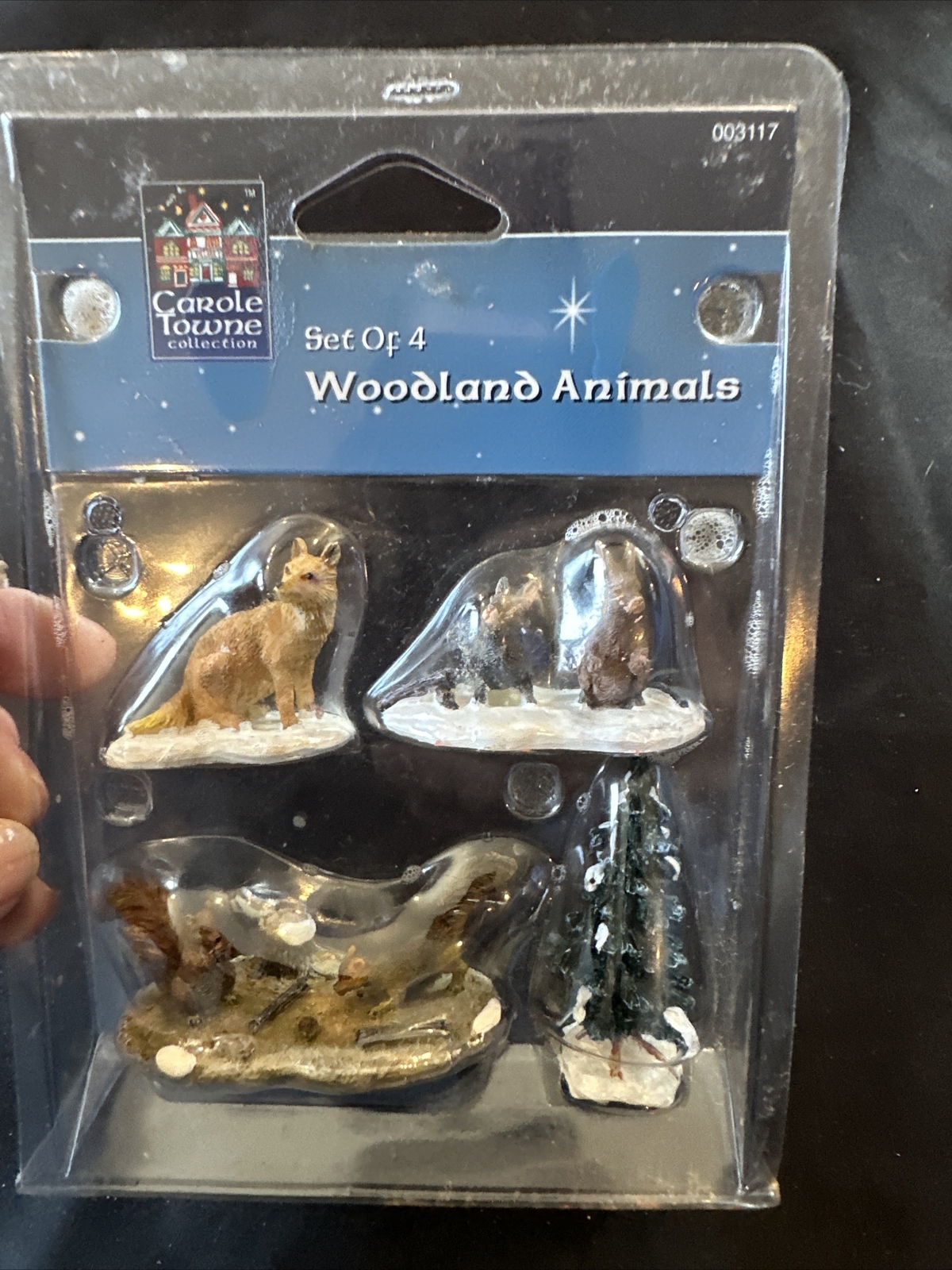 Lemax Village Collection Holiday “Woodland Animals” Fox Squirrel Rabbit Tree NEW
