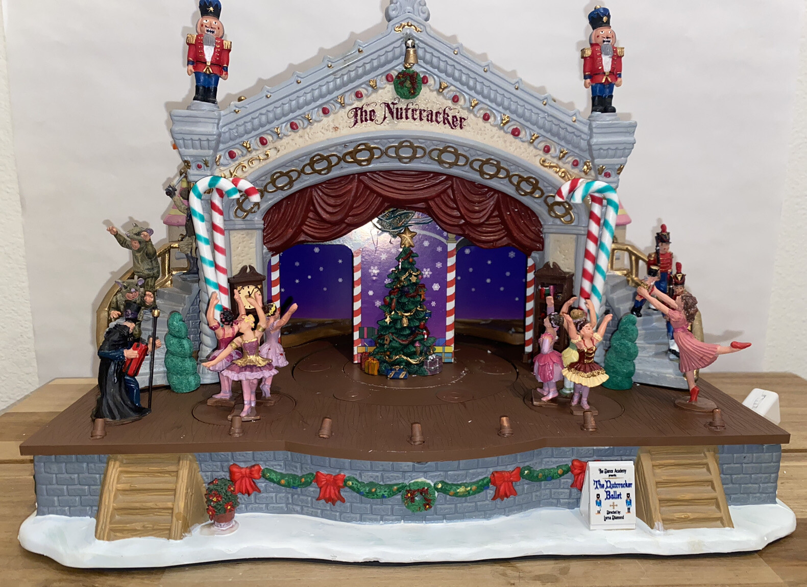 Lemax Nutcracker Suite Music Lighted Animated Christmas Village READ DESCRIPTION