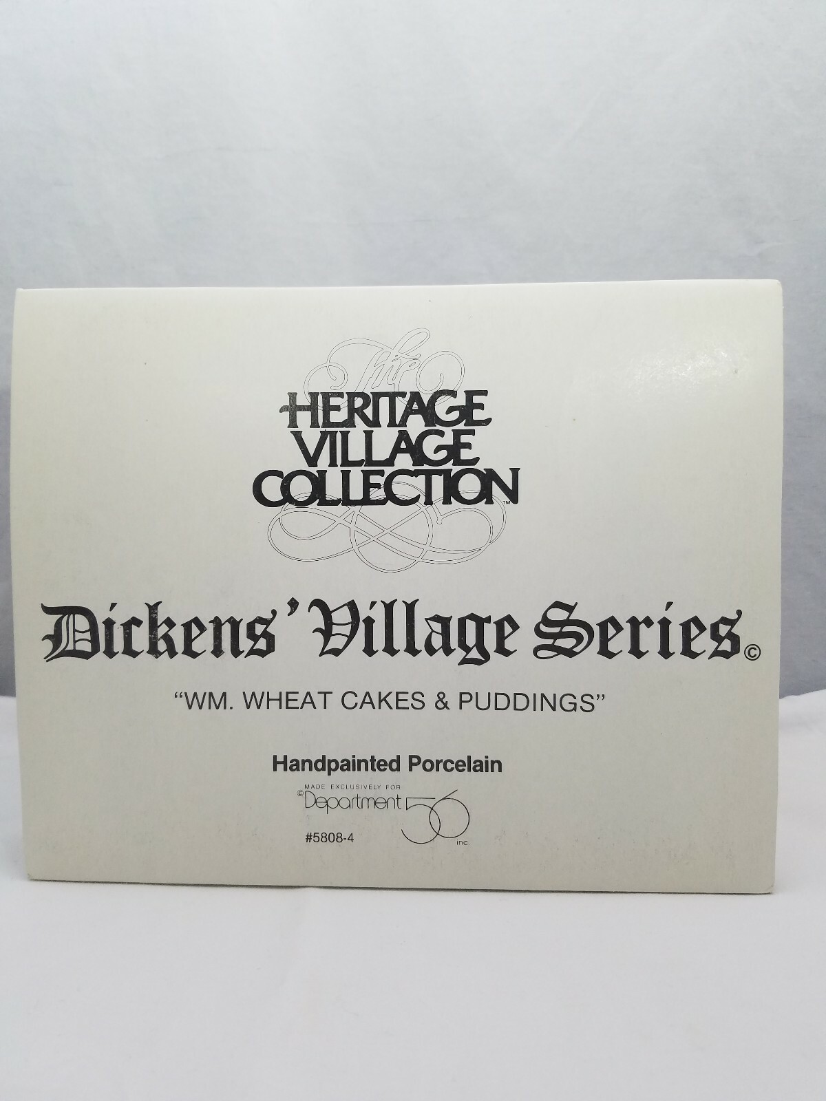 Dept. 56 Dickens’ Village Series WM. WHEAT CAKES & PUDDINGS #5808-4